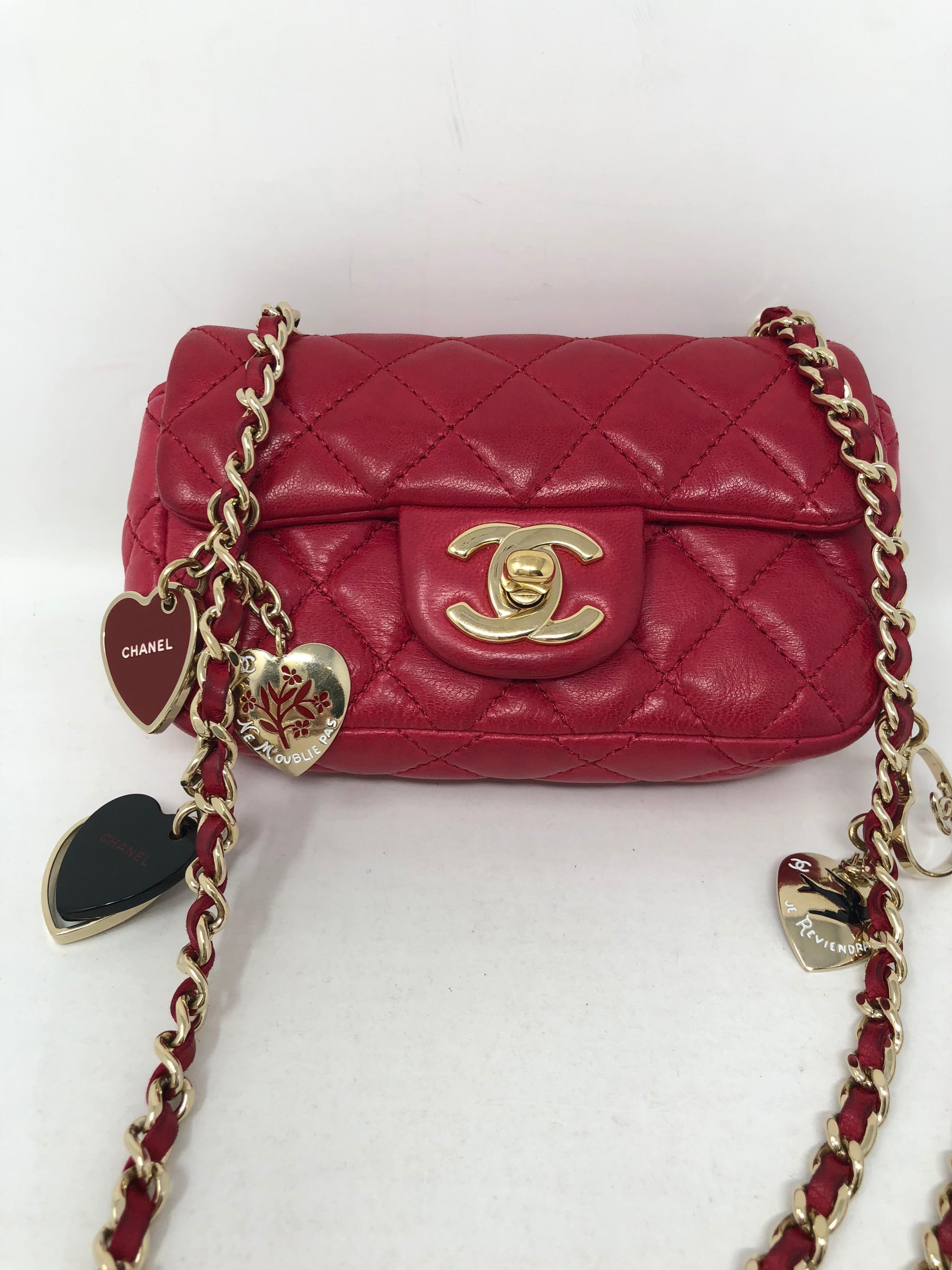 chanel bag with charms on chain