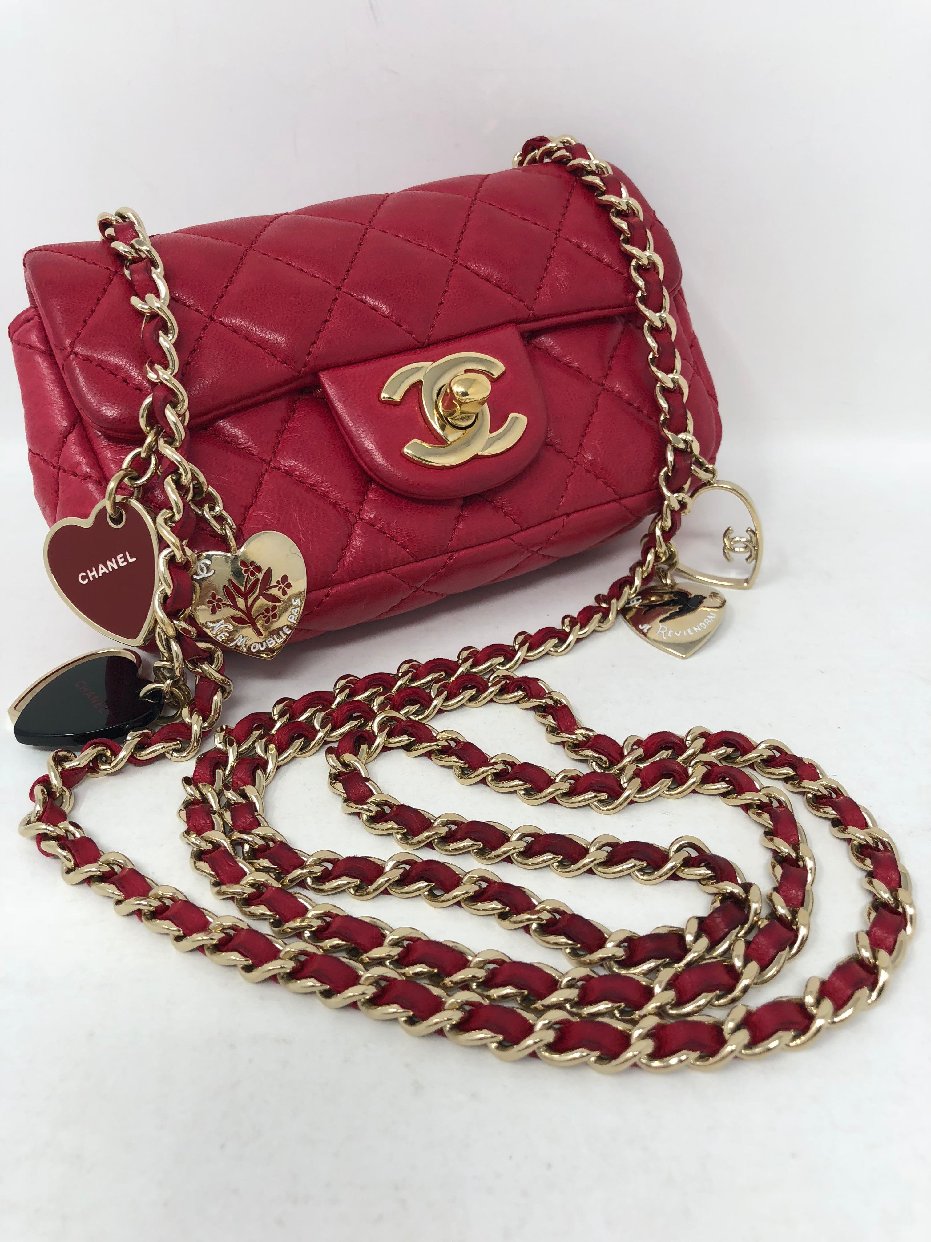 Women's or Men's Chanel Extra Mini Crossbody Bag with Charms 
