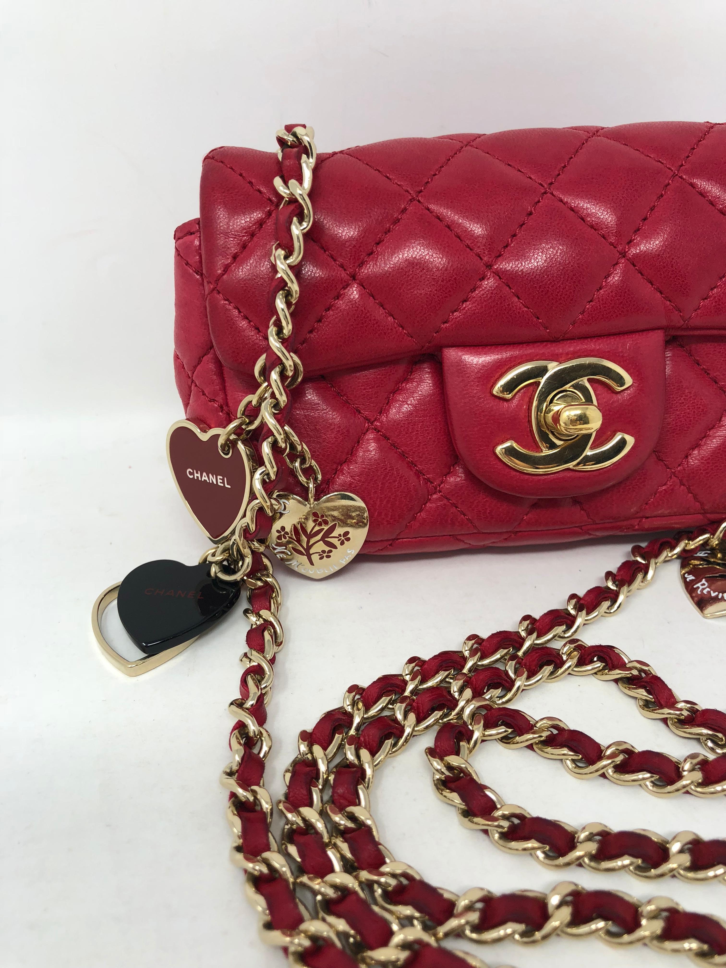 Chanel Extra Mini Crossbody Bag with Charms  In Good Condition In Athens, GA