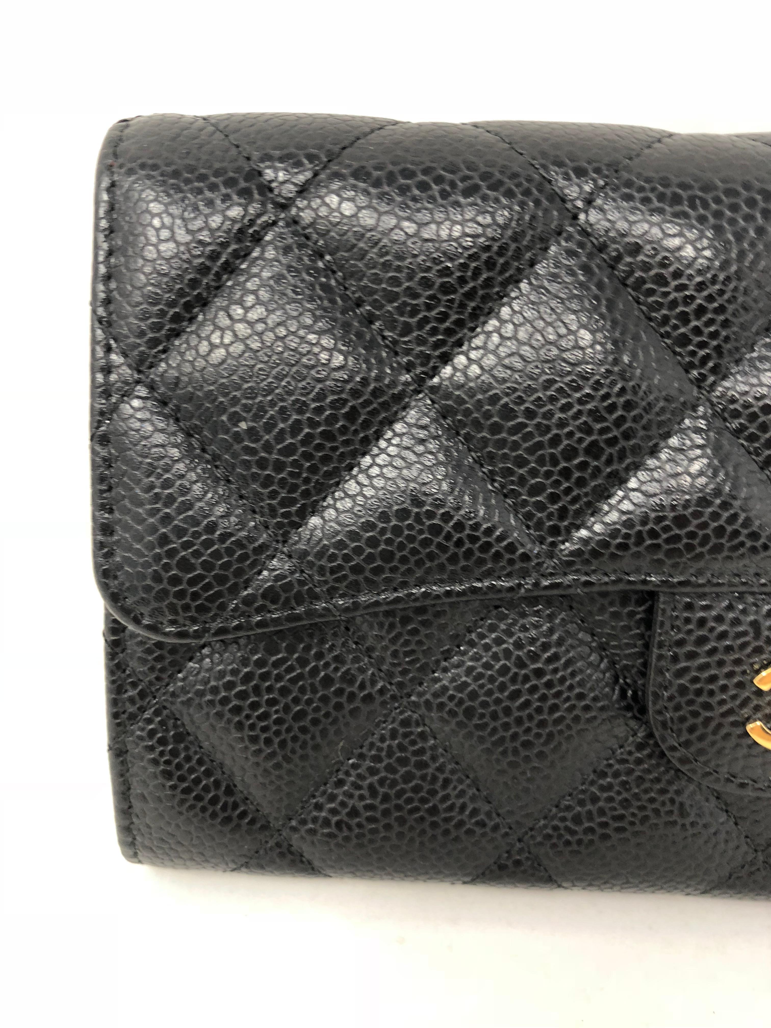 chanel black wallet