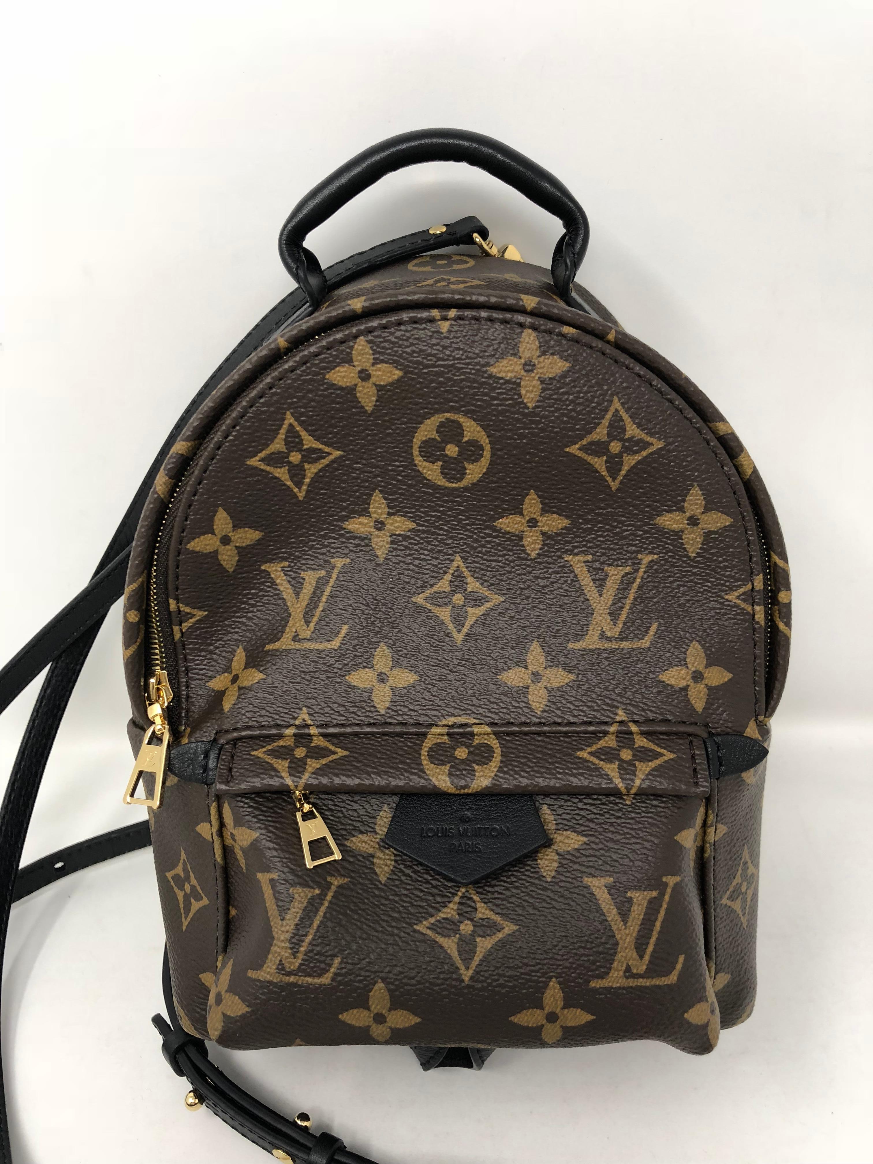 Louis Vuitton Palm Springs Mini Monogram Leather Crossbody and Backpack. Can be worn as a crossbody and as a backpack, sling bag. Multiple ways to be worn. Sold out and limited. Brand new 2018. Guaranteed authentic. 