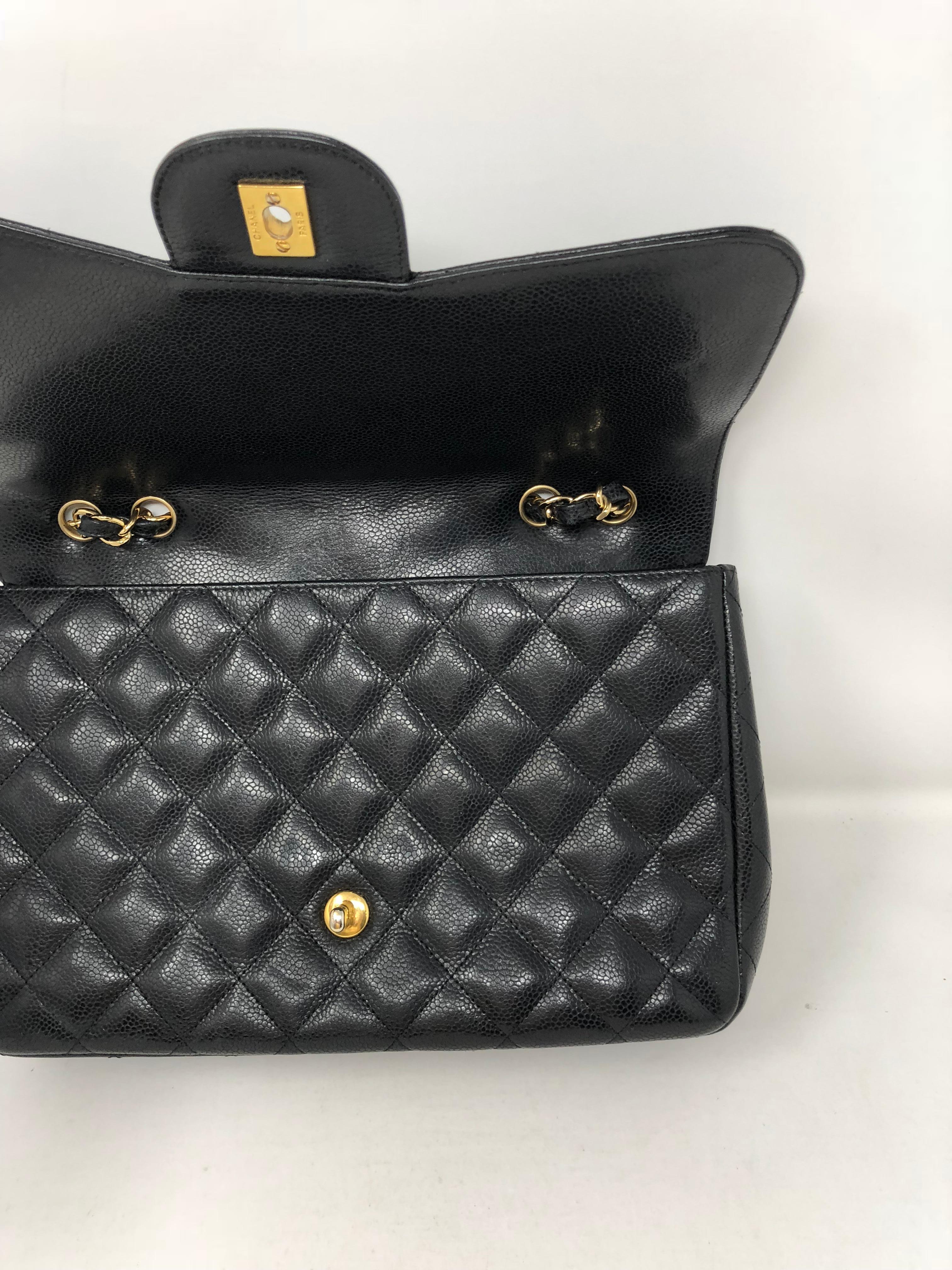 Chanel Black Caviar Jumbo Bag 3