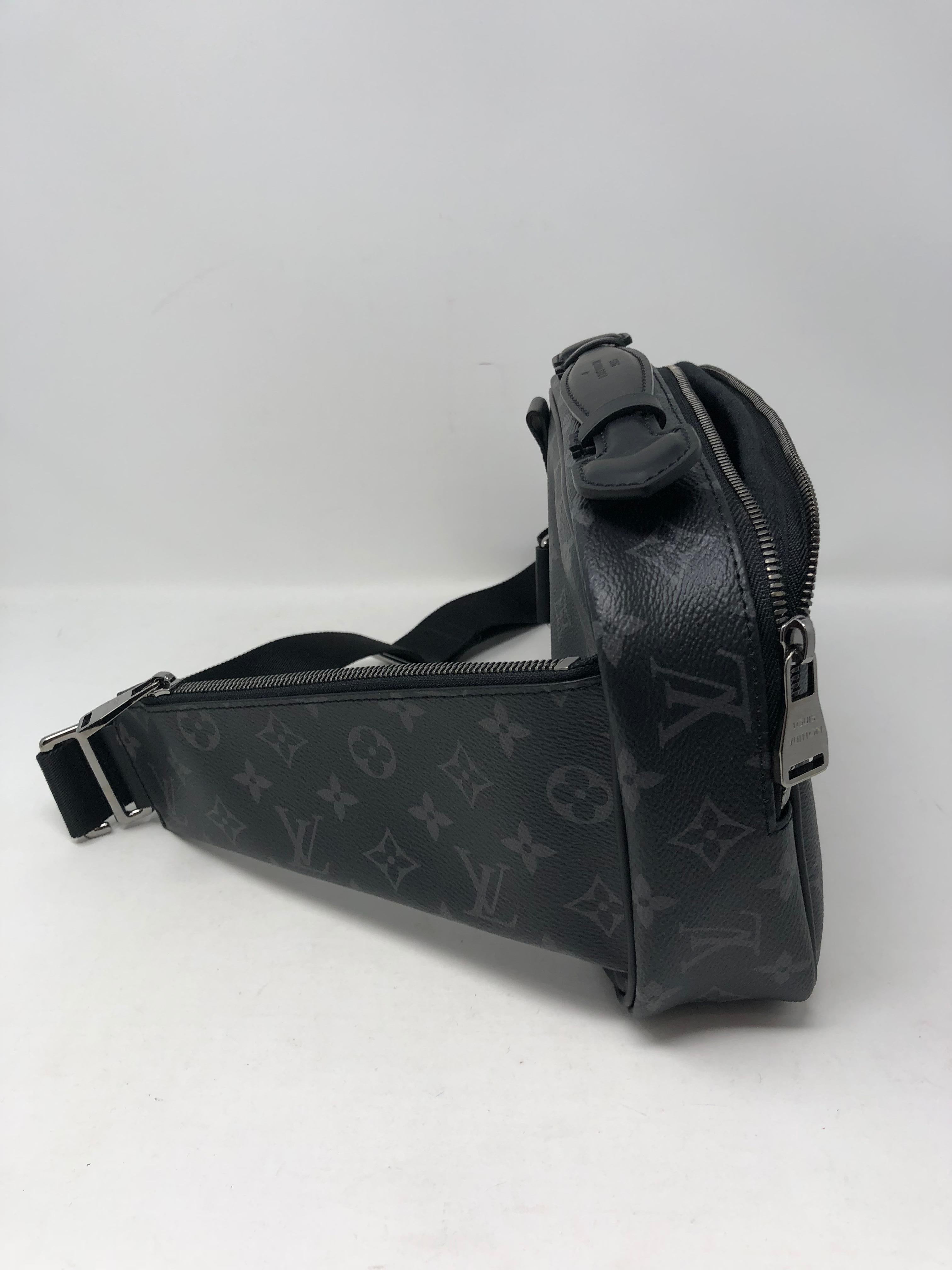 Louis Vuitton Black Mono Bum Bag  In New Condition In Athens, GA