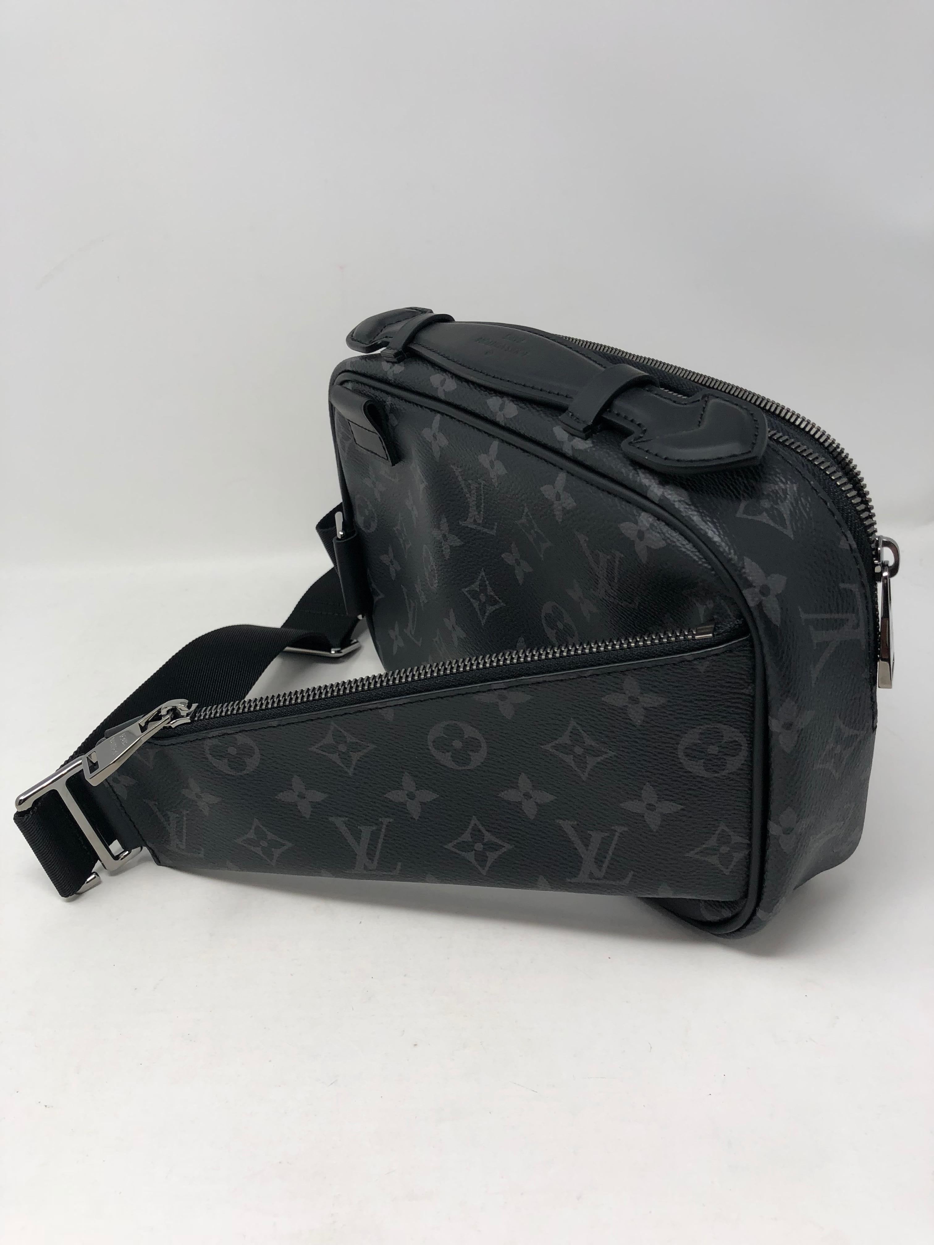 Women's or Men's Louis Vuitton Black Mono Bum Bag 