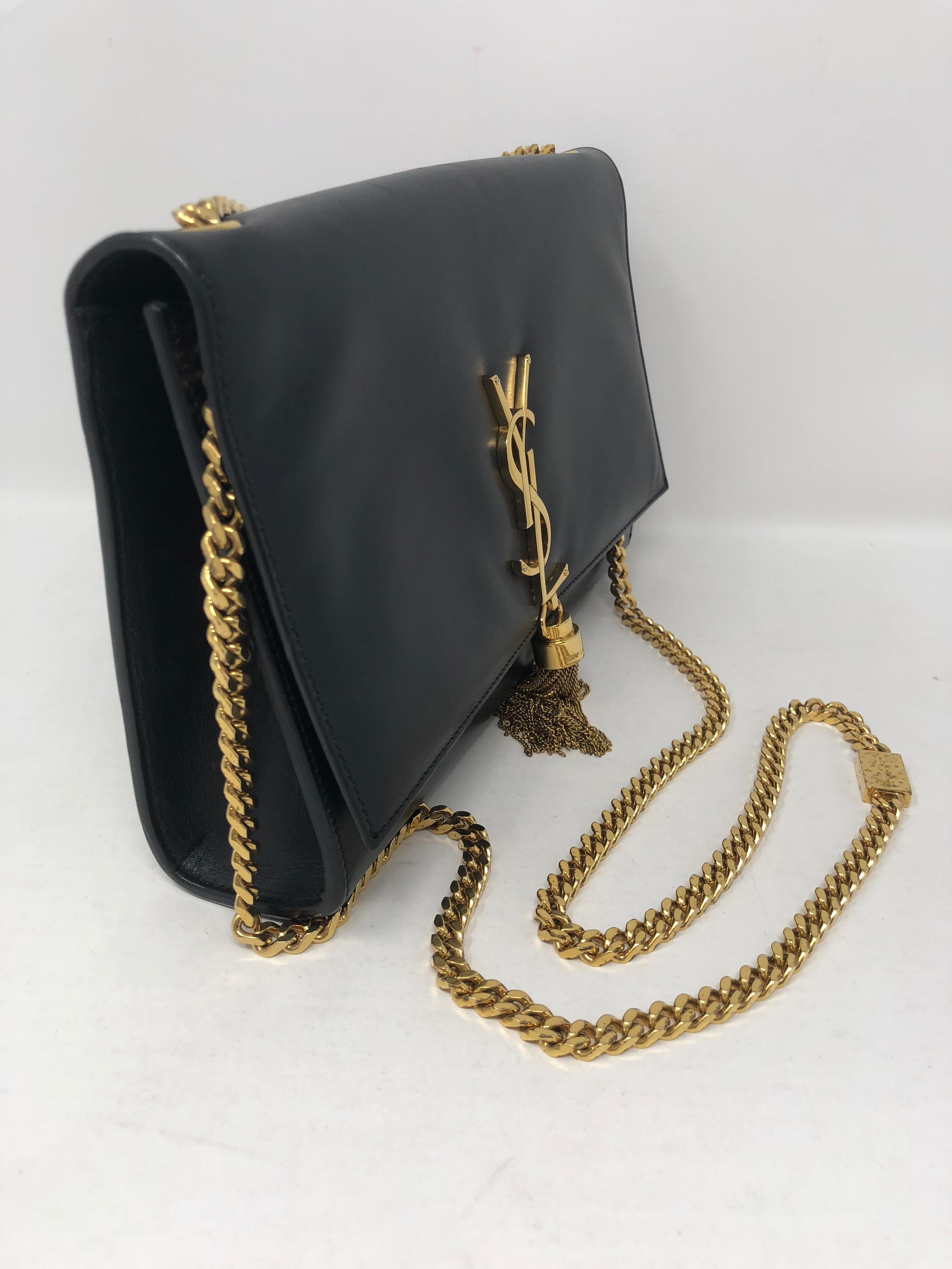 YSL Yves Saint Laurent Black Kate Bag In Good Condition In Athens, GA