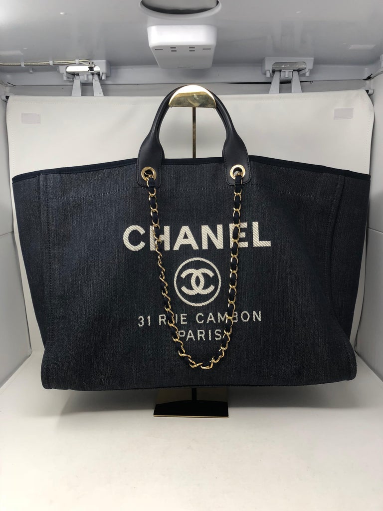 chanel xl deauville tote bag
