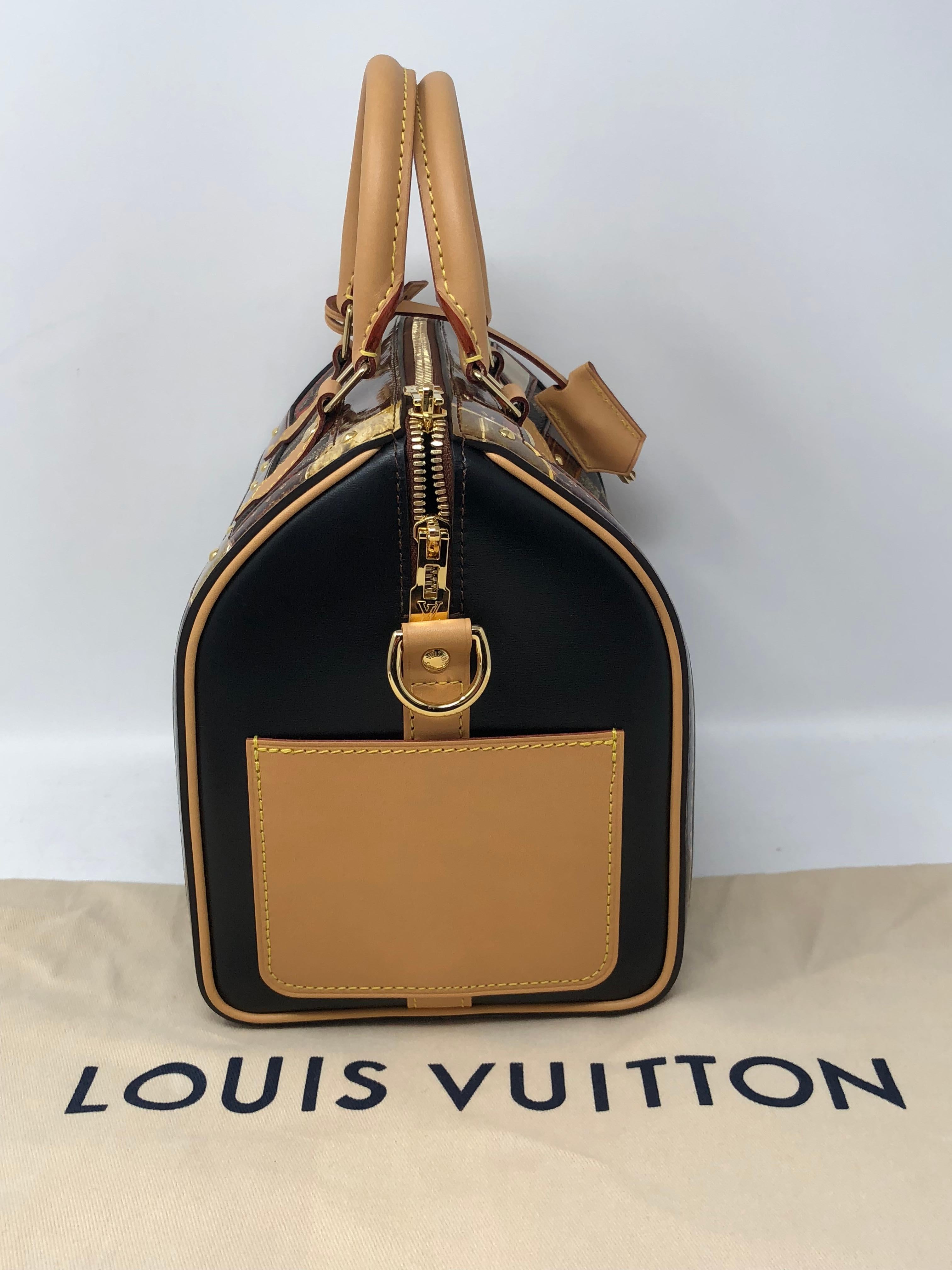 Louis Vuitton Time Trunk Speedy Noir 25 Bandouliere 2