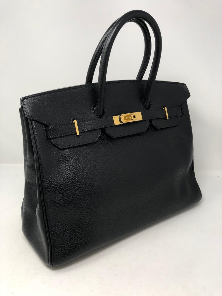 HERMES Bolide 31 Black Ardennes leather with Gold hardware – Lux