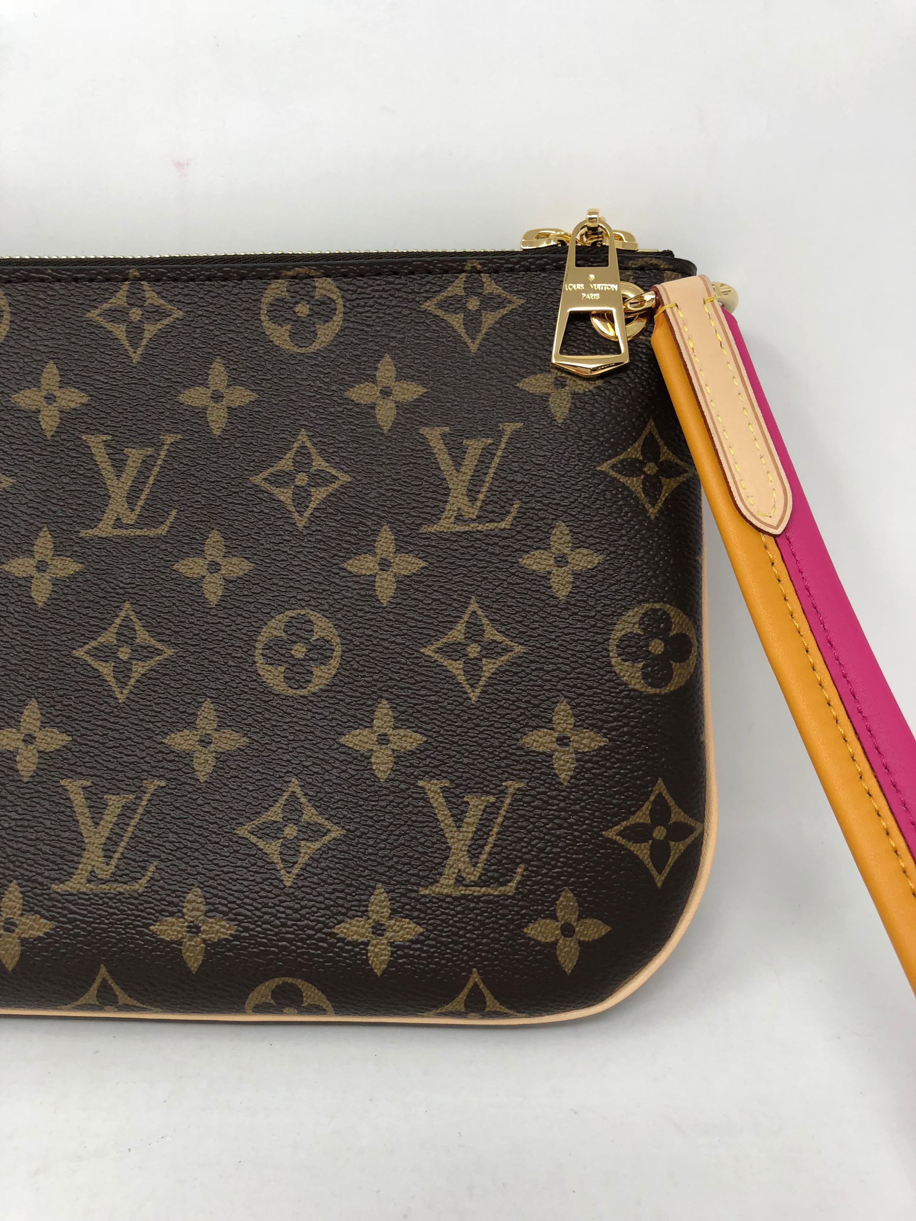 louis vuitton purse with pink strap