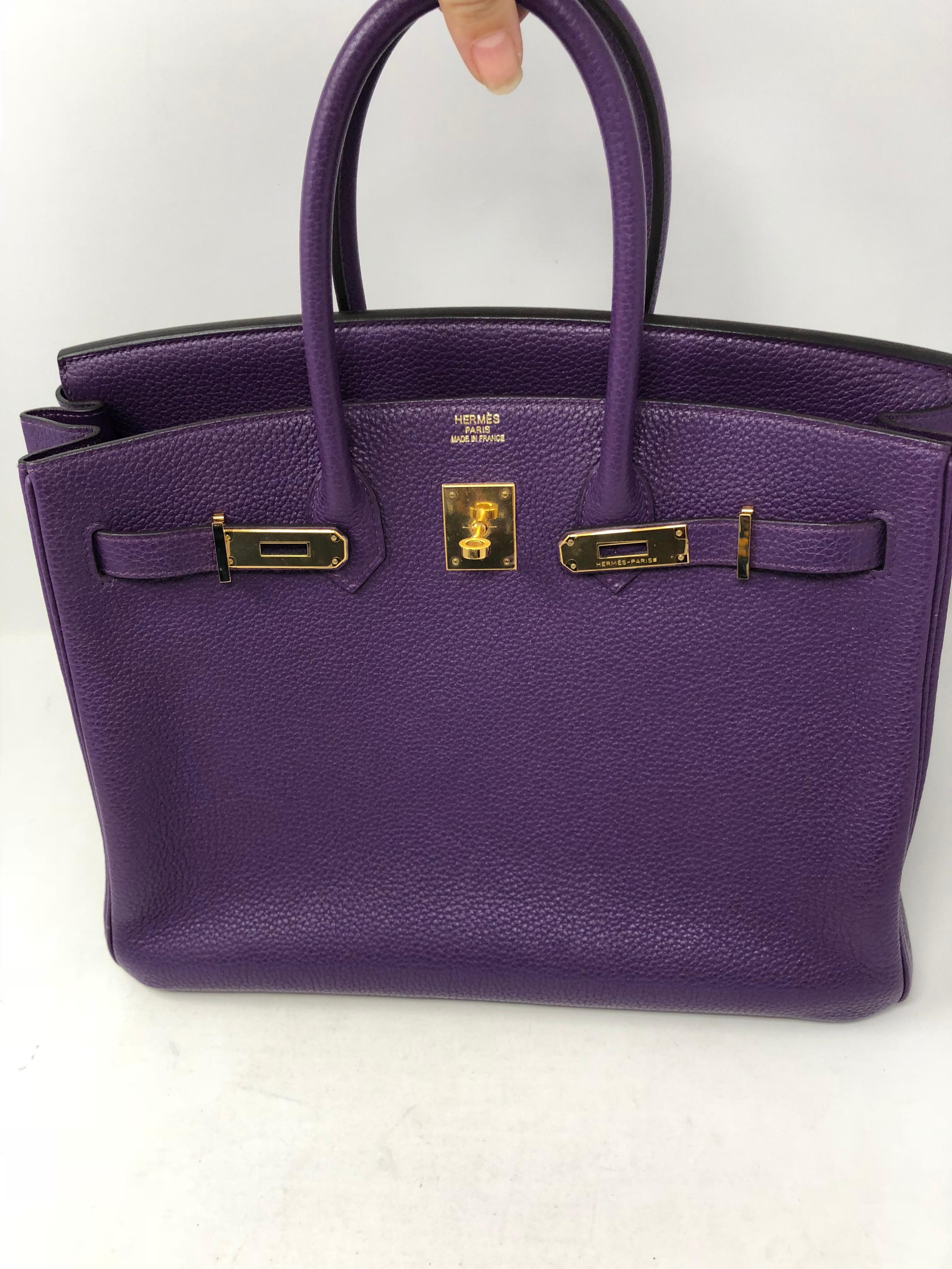 Hermes Purple Ultraviolet Birkin 35  6