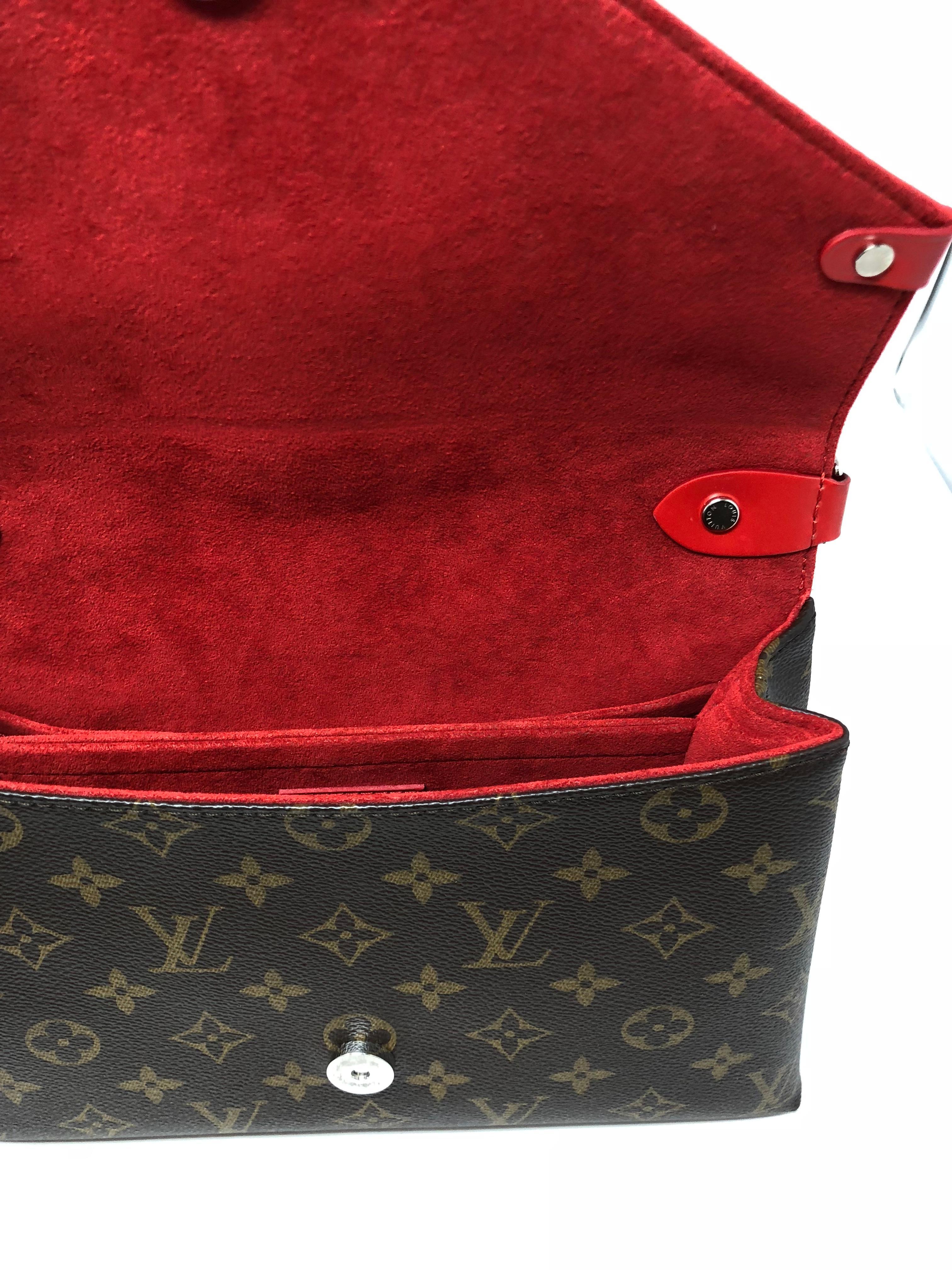 Louis Vuitton Saint Michel Red Epi Bag  8