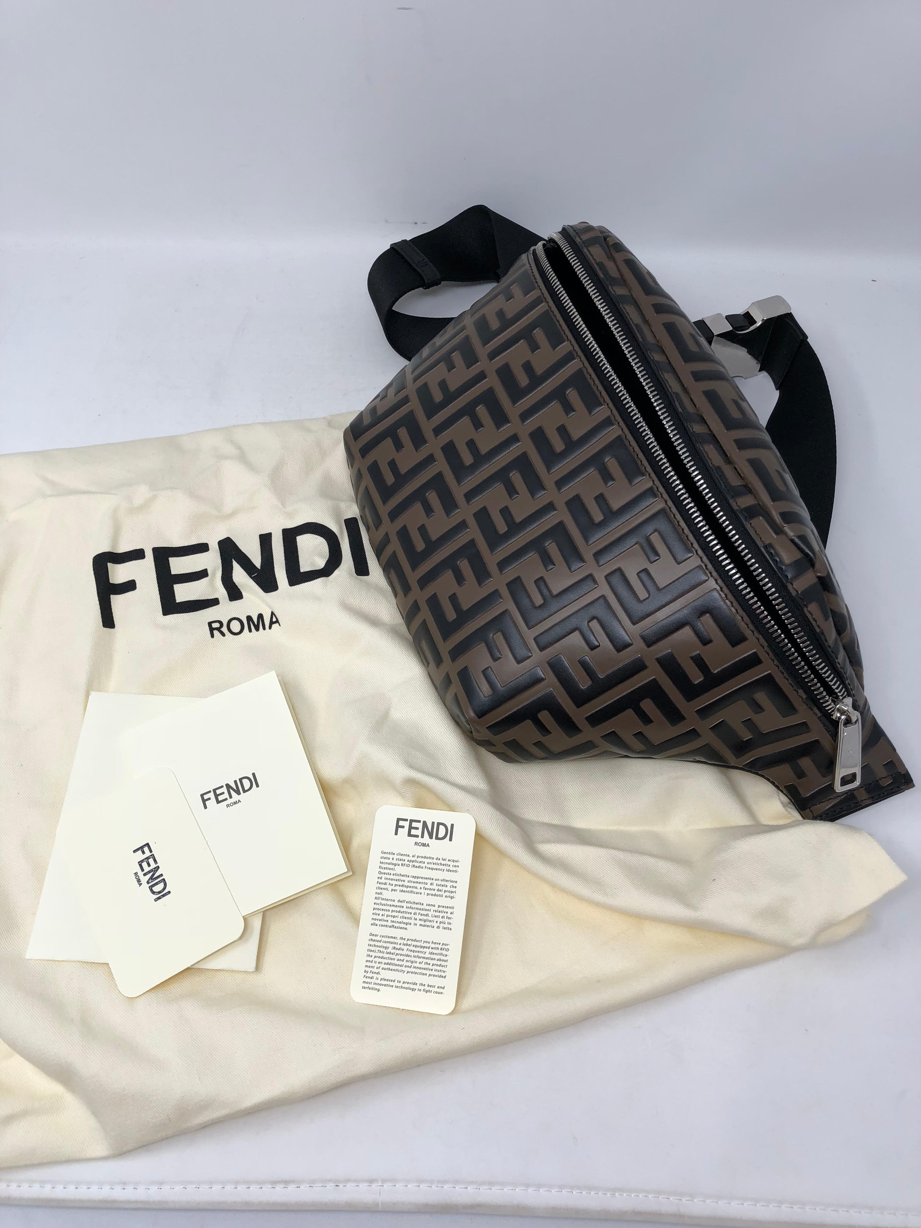 Fendi Embossed Belt Bag 1
