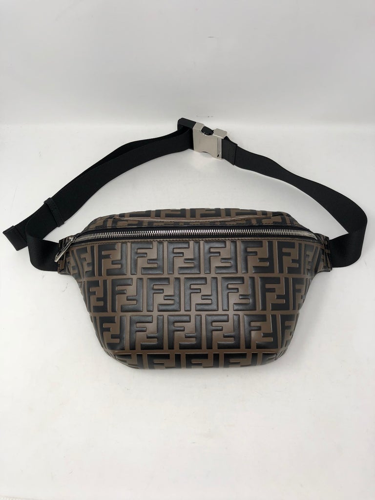 Louis Vuitton Monogram Leather Double Buckle Bum Fanny Pack Waist Belt Bag  at 1stDibs