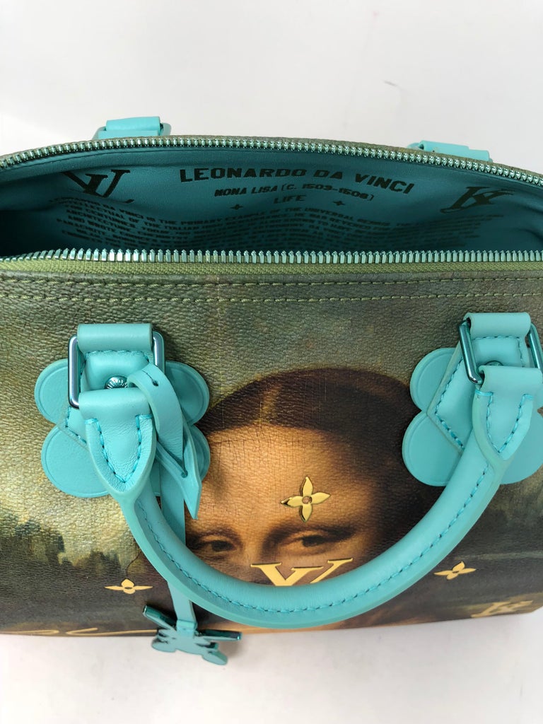 Rare Louis Vuitton Speedy 30 'Masters' Da Vinci Mona Lisa Jeff Koons B –  Boutique Patina