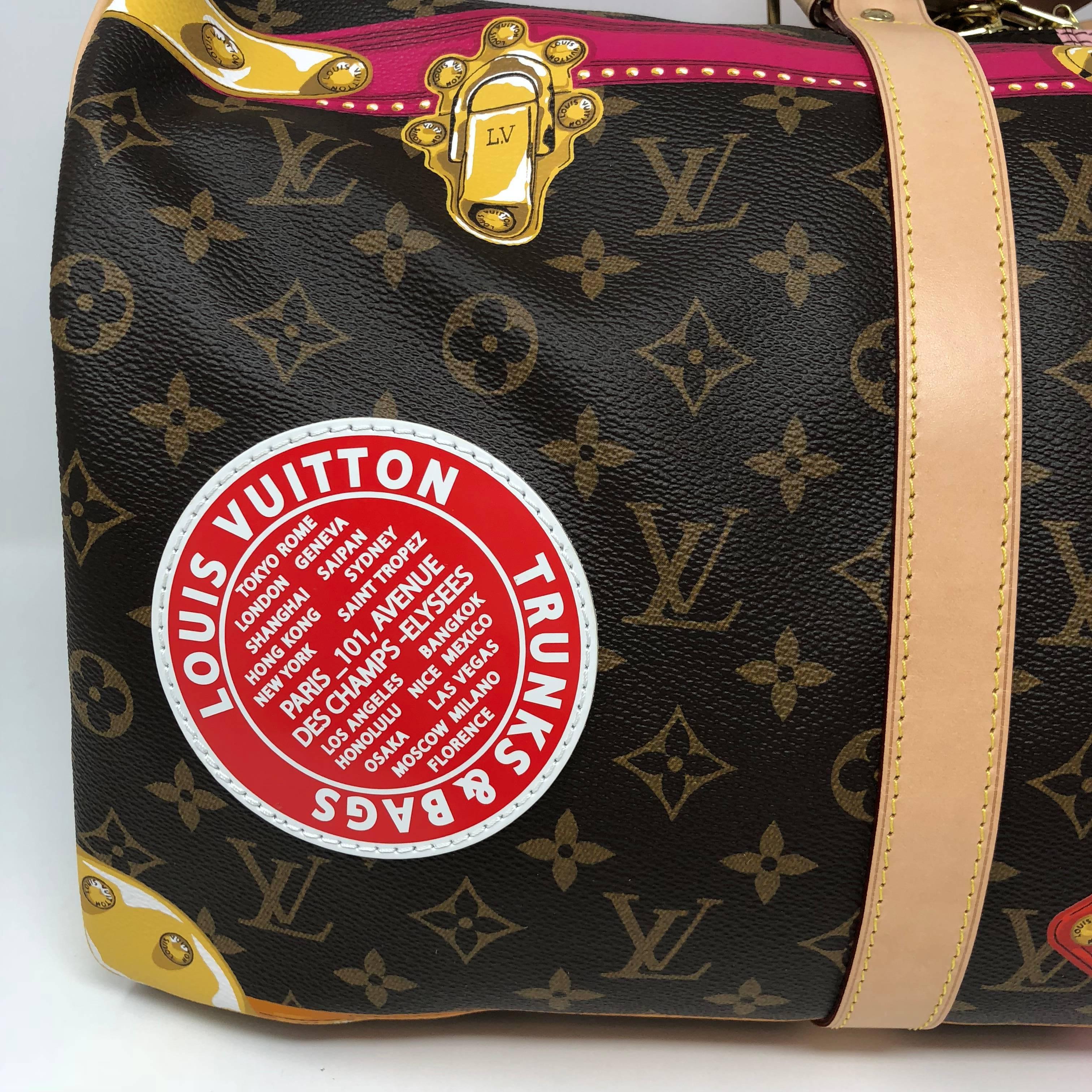 Women's or Men's Louis Vuitton Keepall Limited Edition Trunks, 2018