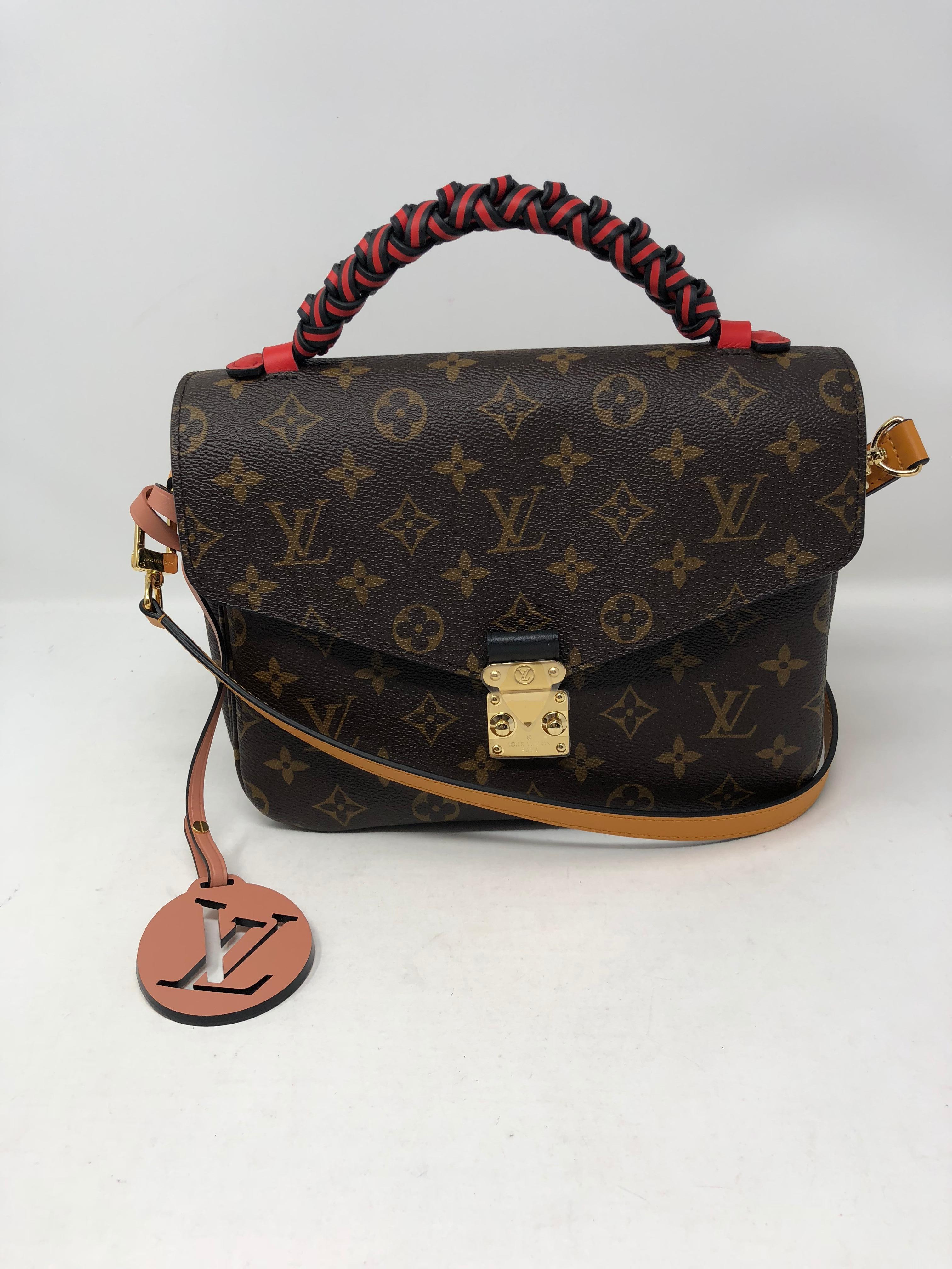 Louis Vuitton Pochette Metis Braided Handle In New Condition In Athens, GA