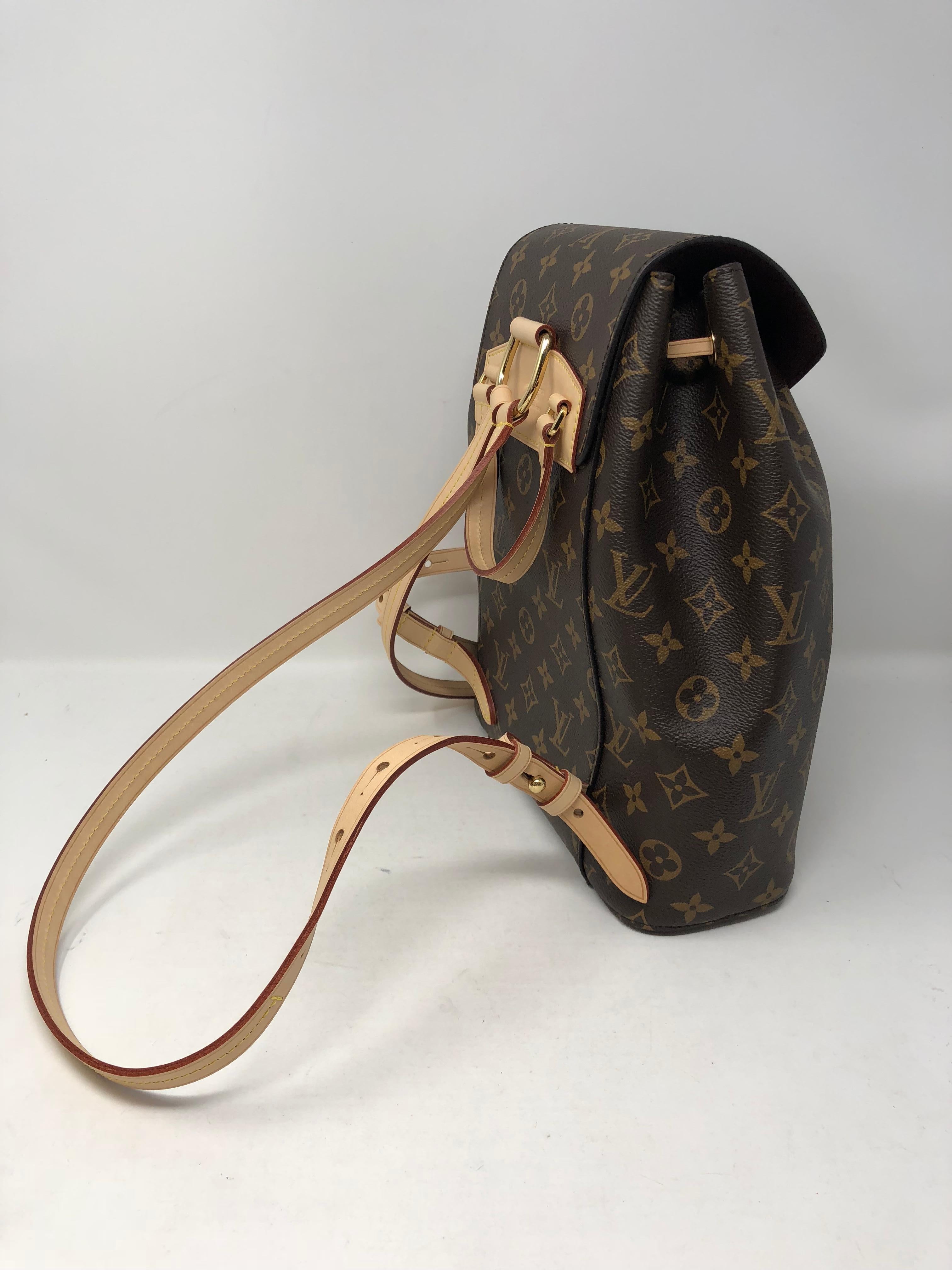 Black Louis Vuitton Montsouris Backpack