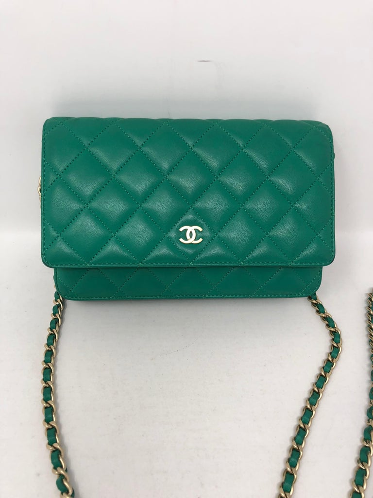 Chanel Green WOC at 1stDibs chanel woc green, green chanel woc