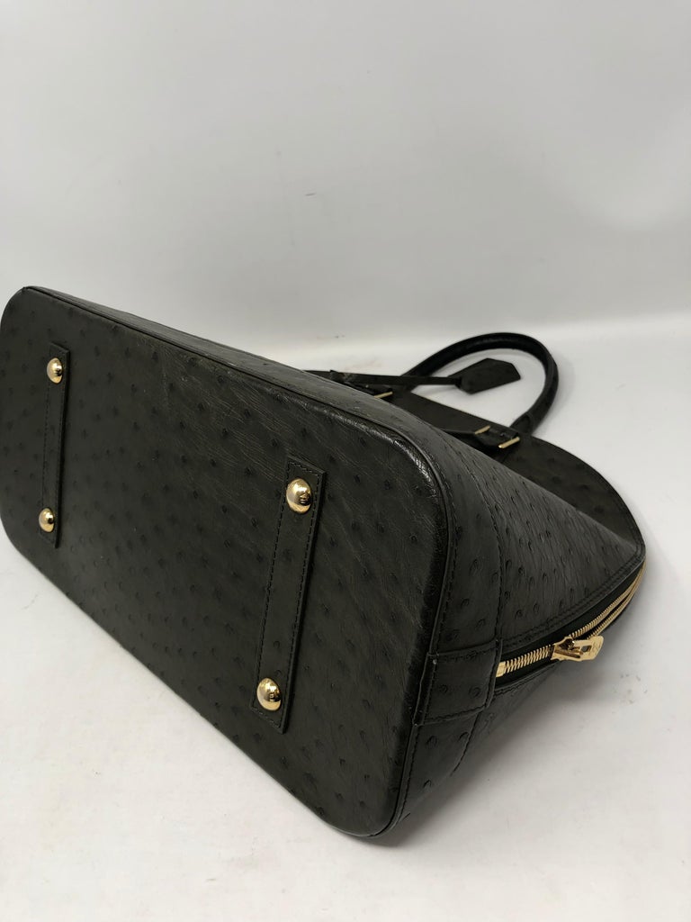 Louis Vuitton Ostrich Leather Alma Bag For Sale at 1stdibs