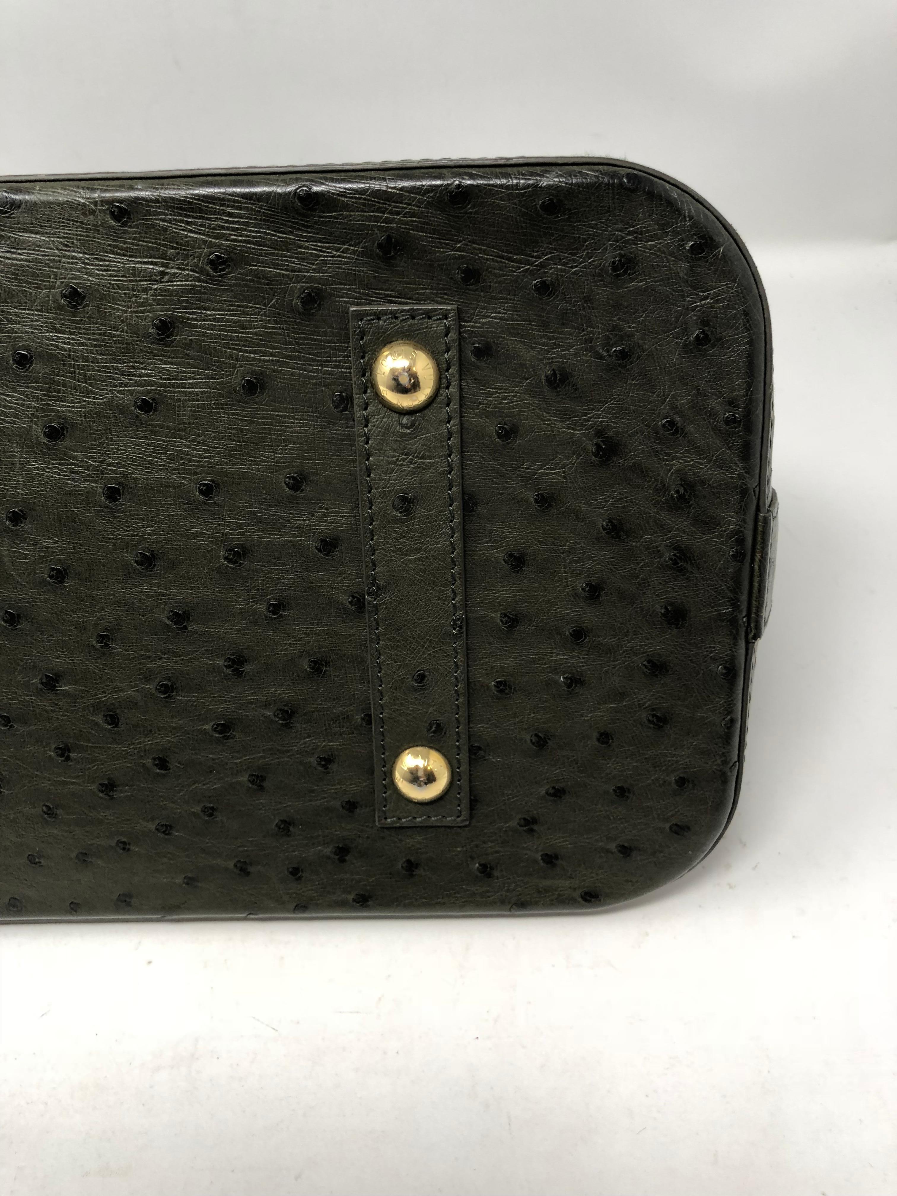Louis Vuitton Ostrich Leather Alma Bag 1