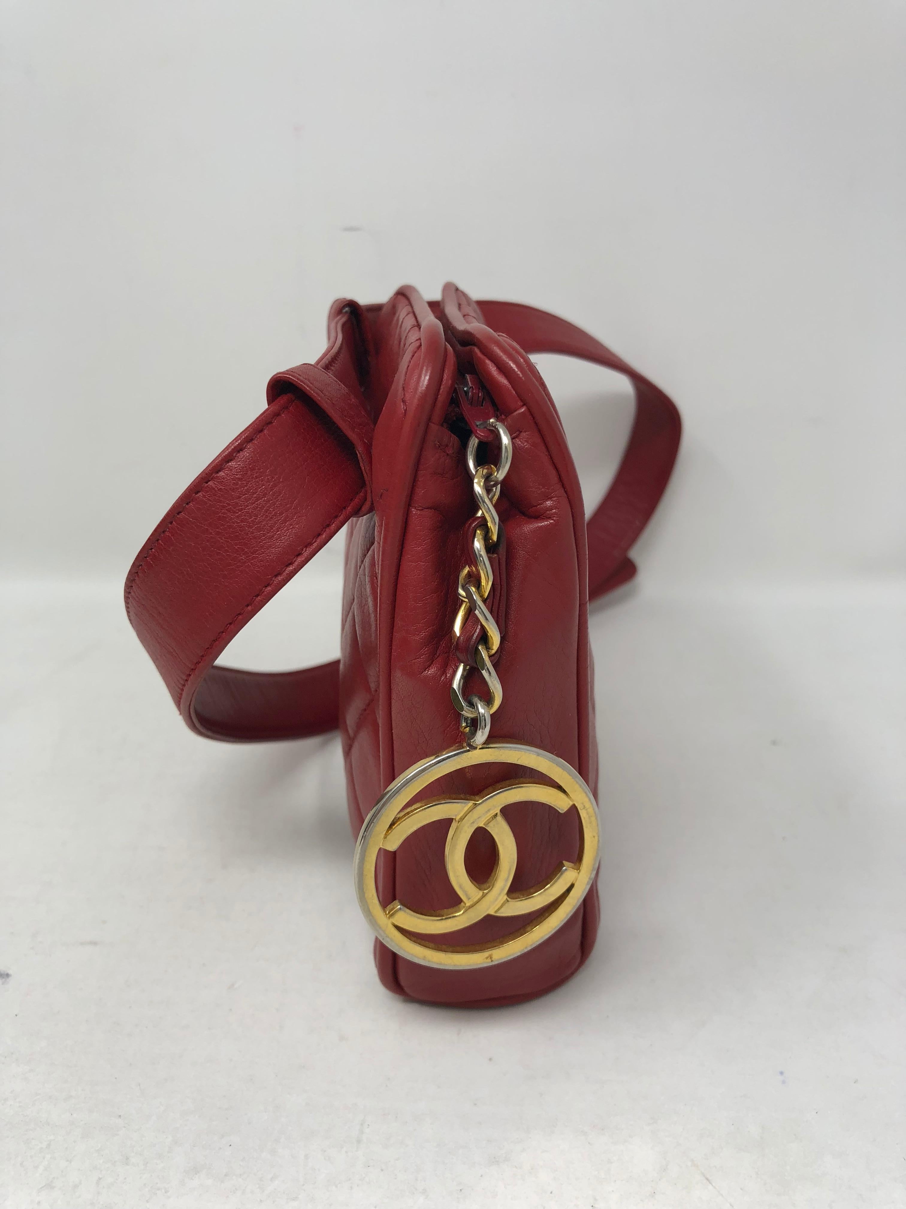 Red Chanel Fanny Pack/ Belt 2