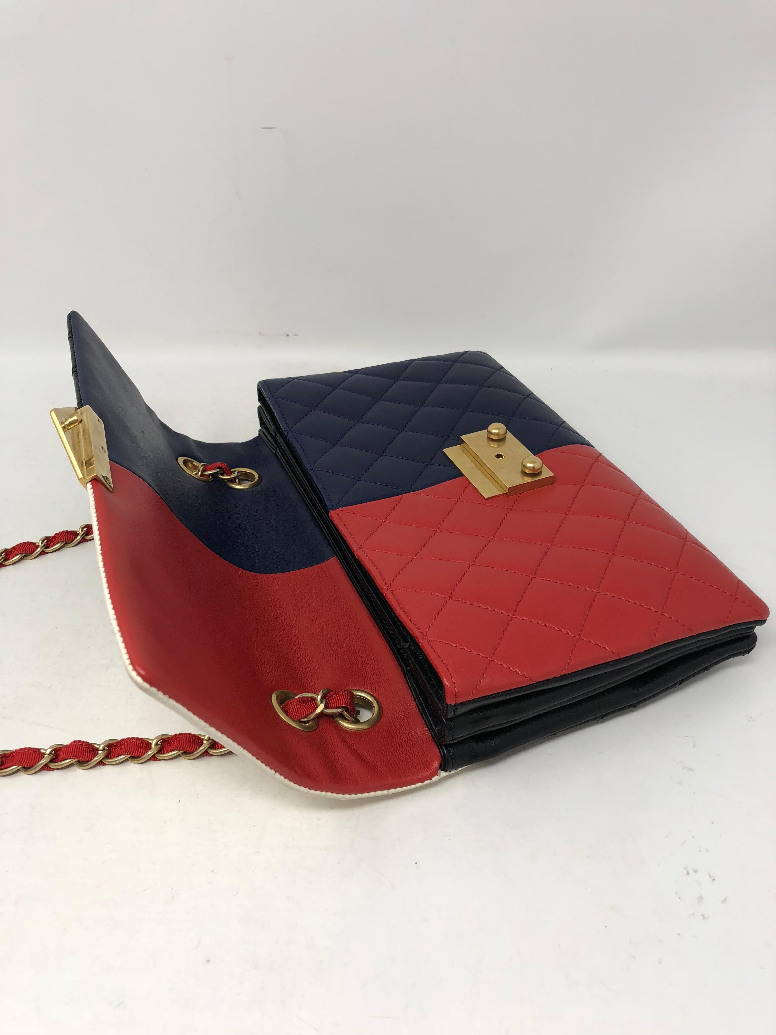 Chanel Color Block Clutch/ Bag In Good Condition In Athens, GA