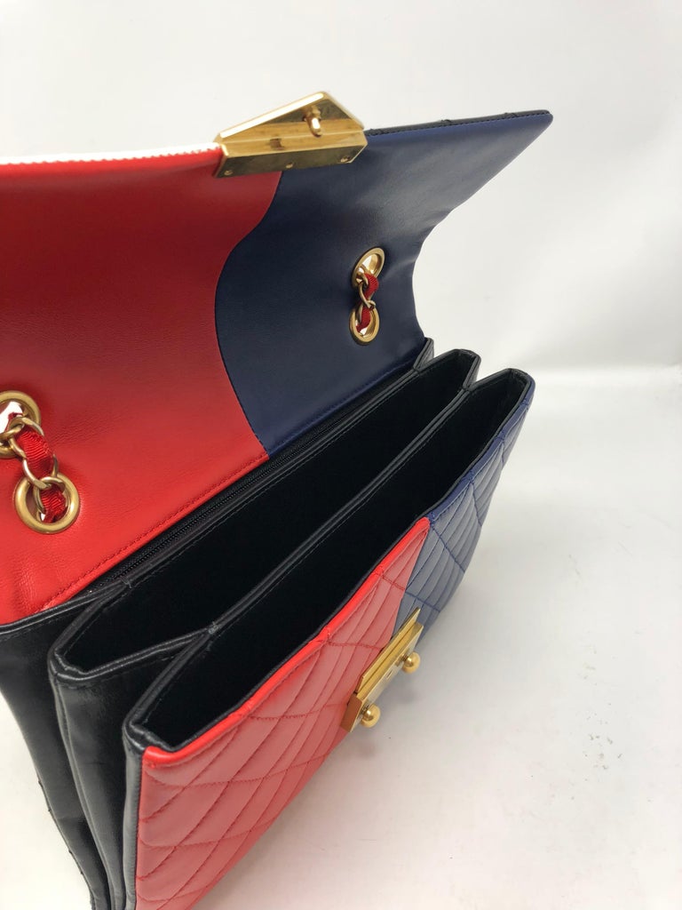 Chanel Color Block Clutch/ Bag at 1stDibs chanel color block bag