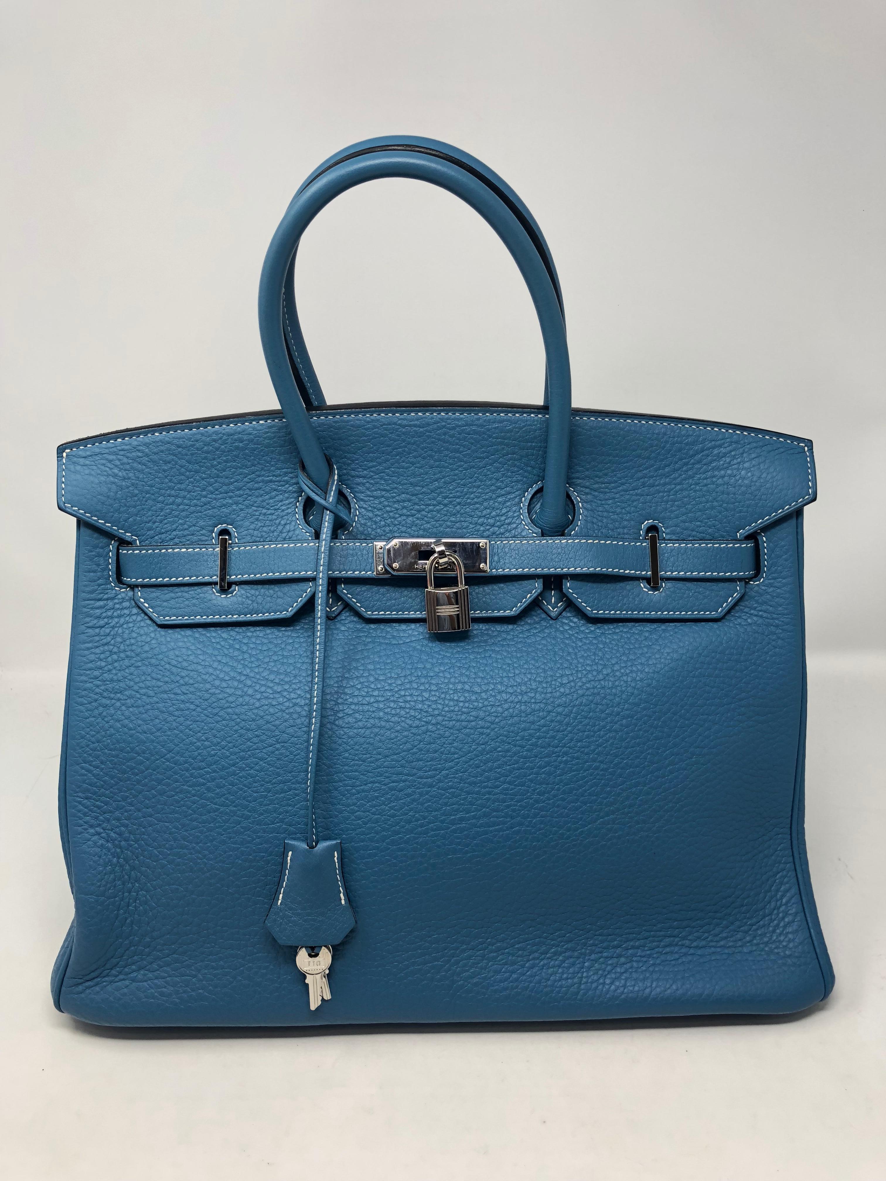 Hermes Birkin 35 Blue Jean 2
