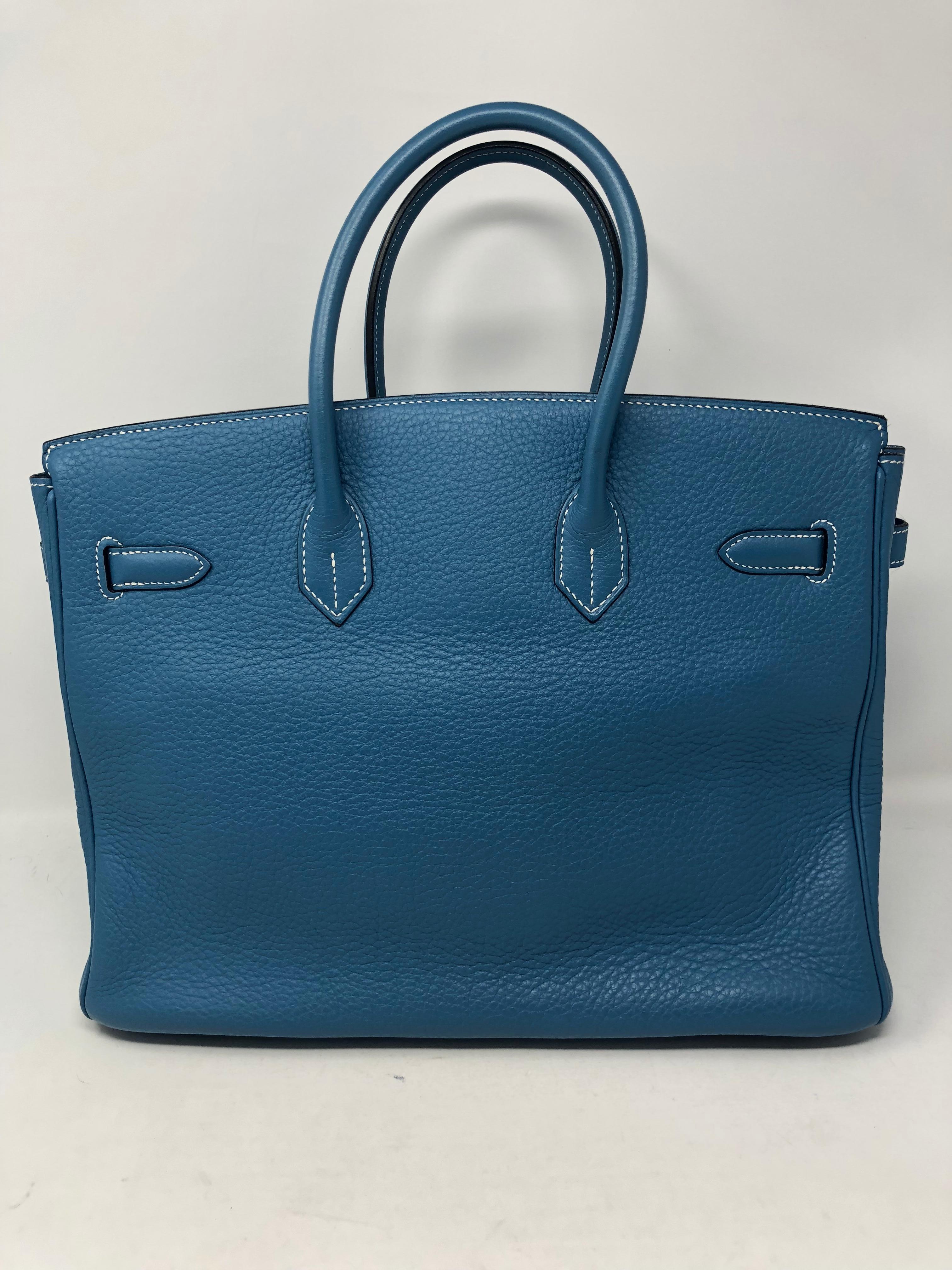 hermes birkin blue jean