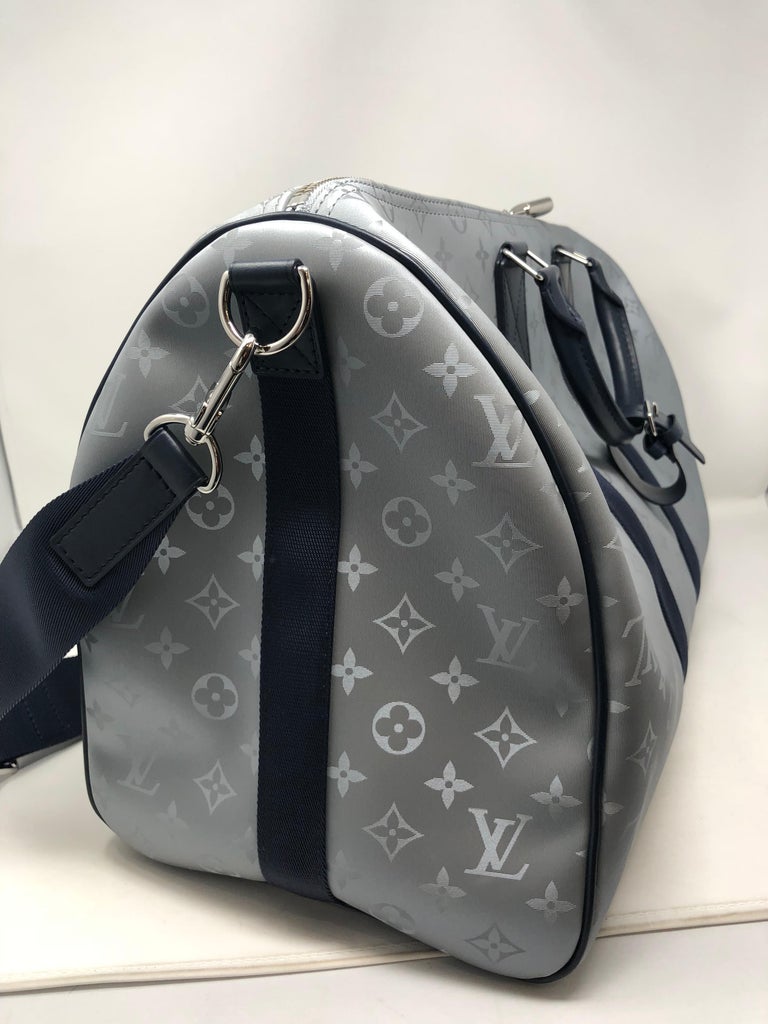 Louis Vuitton Satellite Keepall 50 Bandouliere Travel Bag