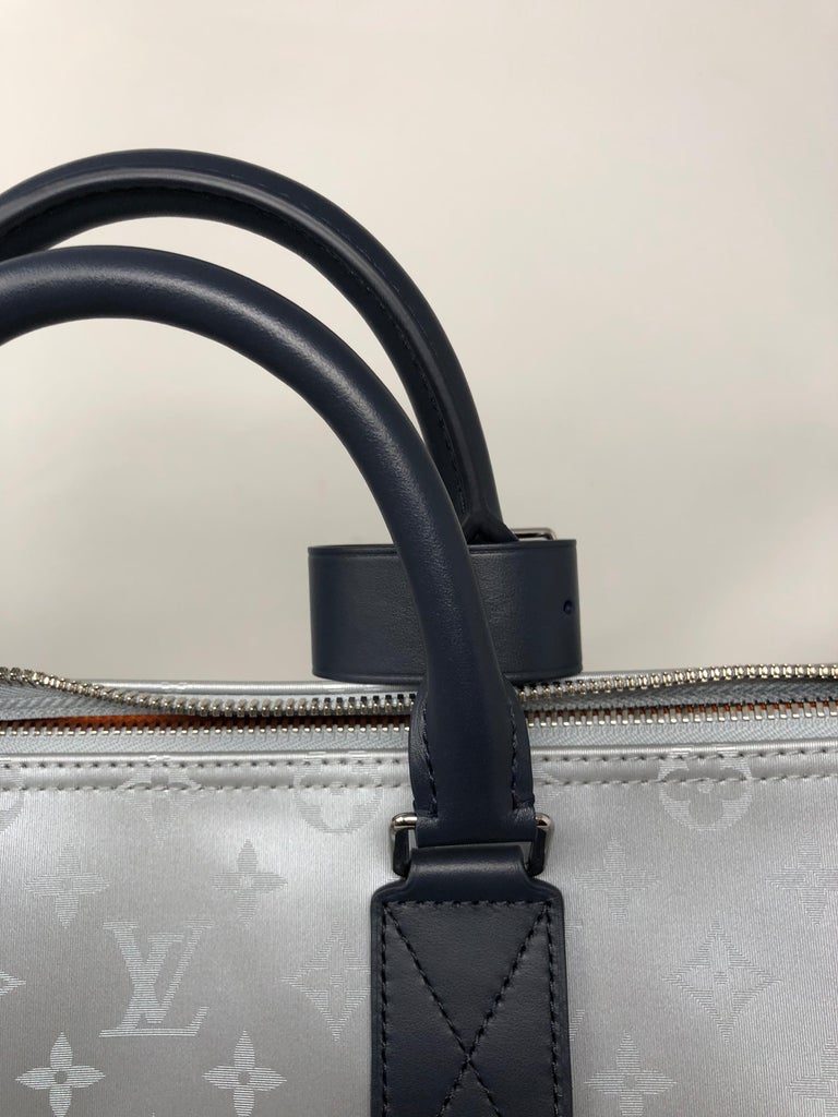 Louis Vuitton Silver Monogram Satellite 50 Keepall at 1stDibs