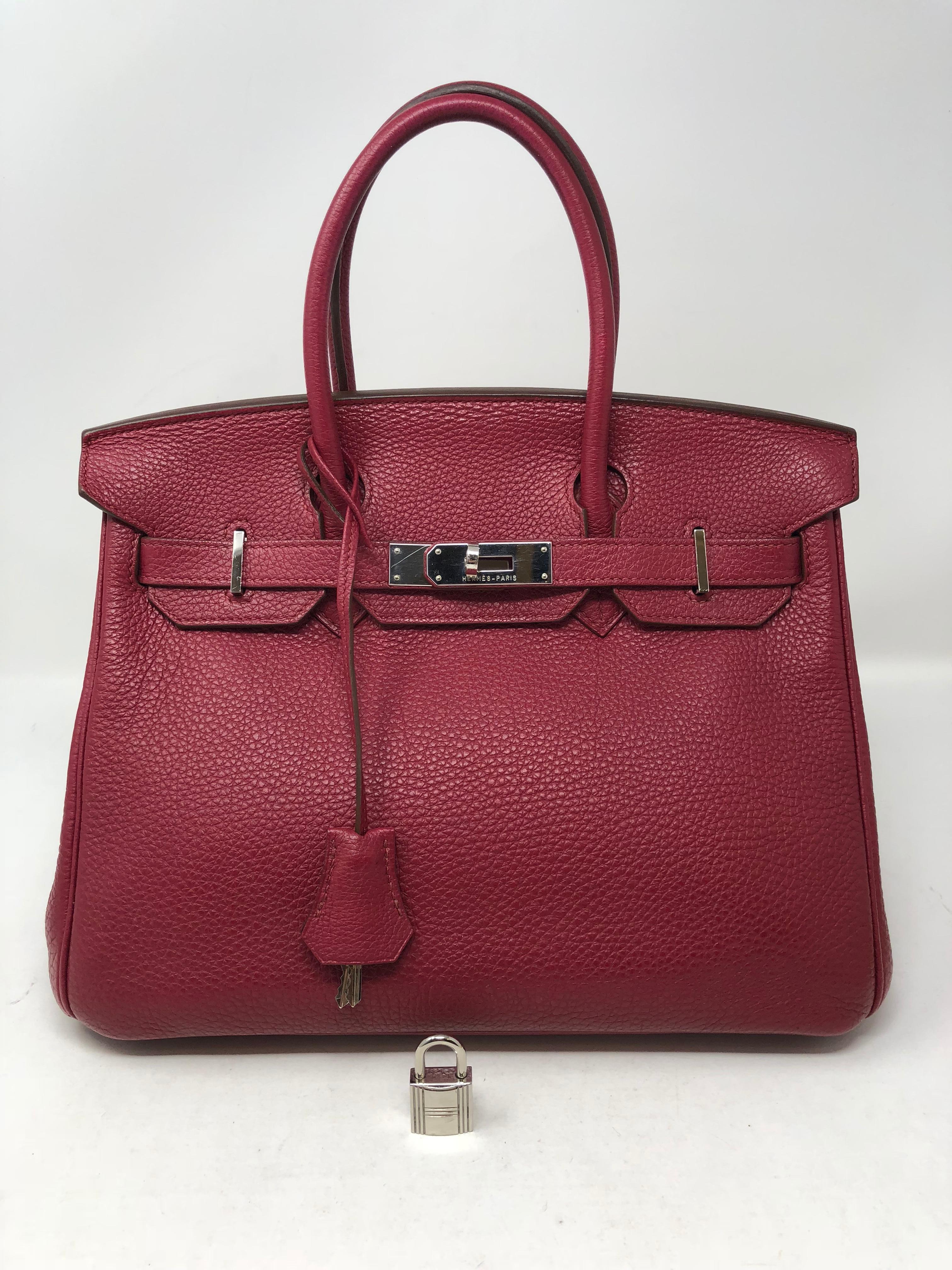 Hermes Birkin 30 Rubis In Excellent Condition In Athens, GA