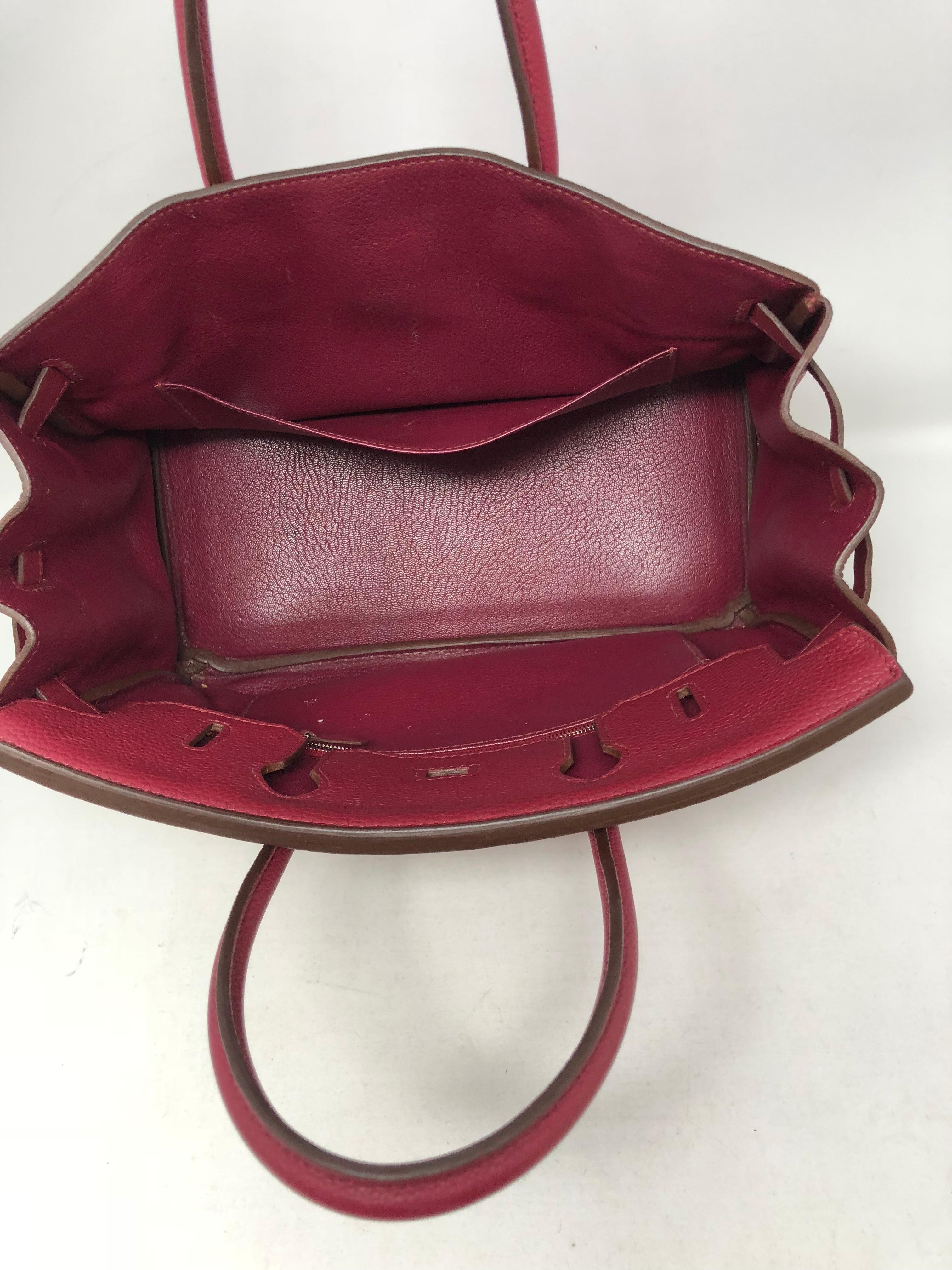 Brown Hermes Birkin 30 Rubis