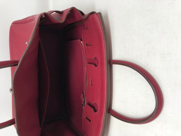 Hermes Ruby Red Togo Leather 30 cm Birkin Bag PHW at 1stDibs