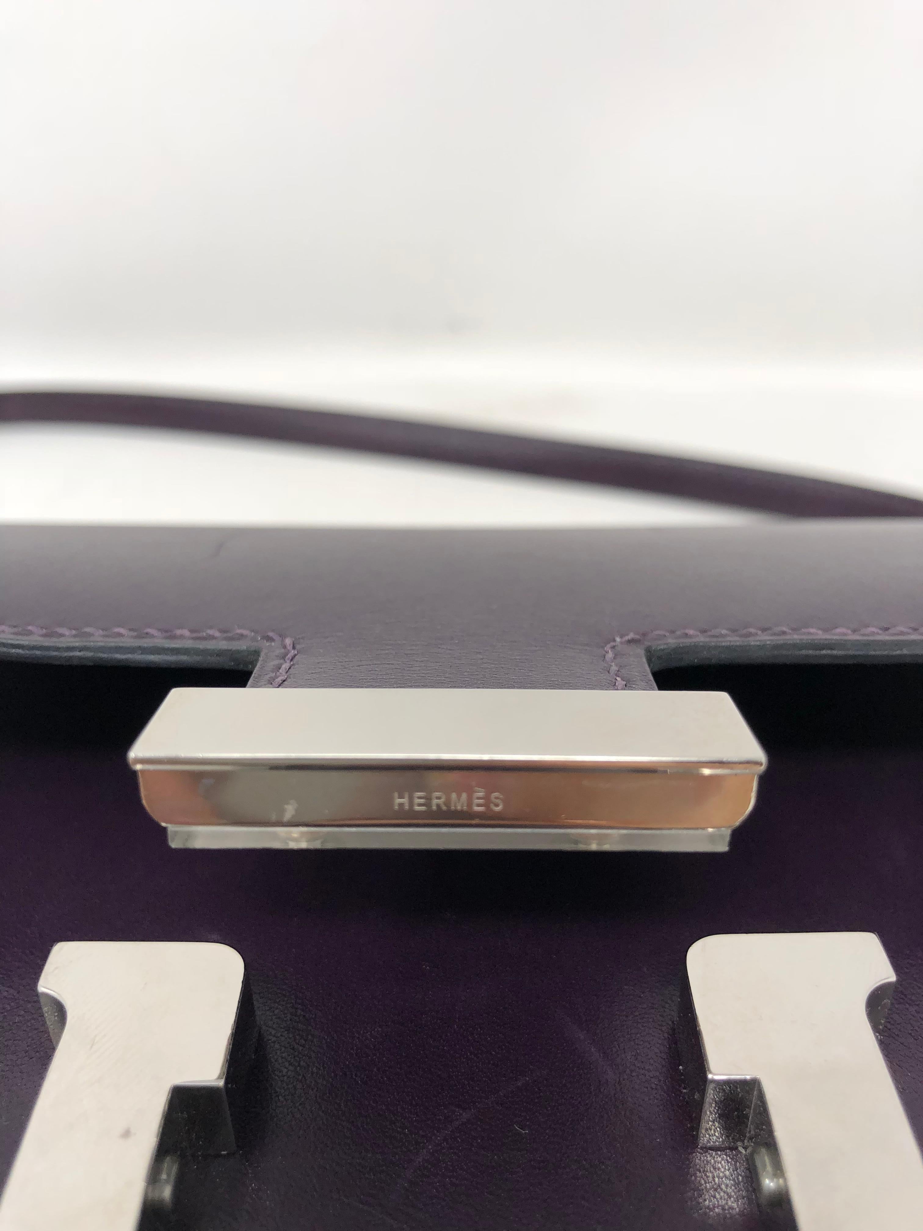 Hermes Mini Constance 18 Purple Bag 3