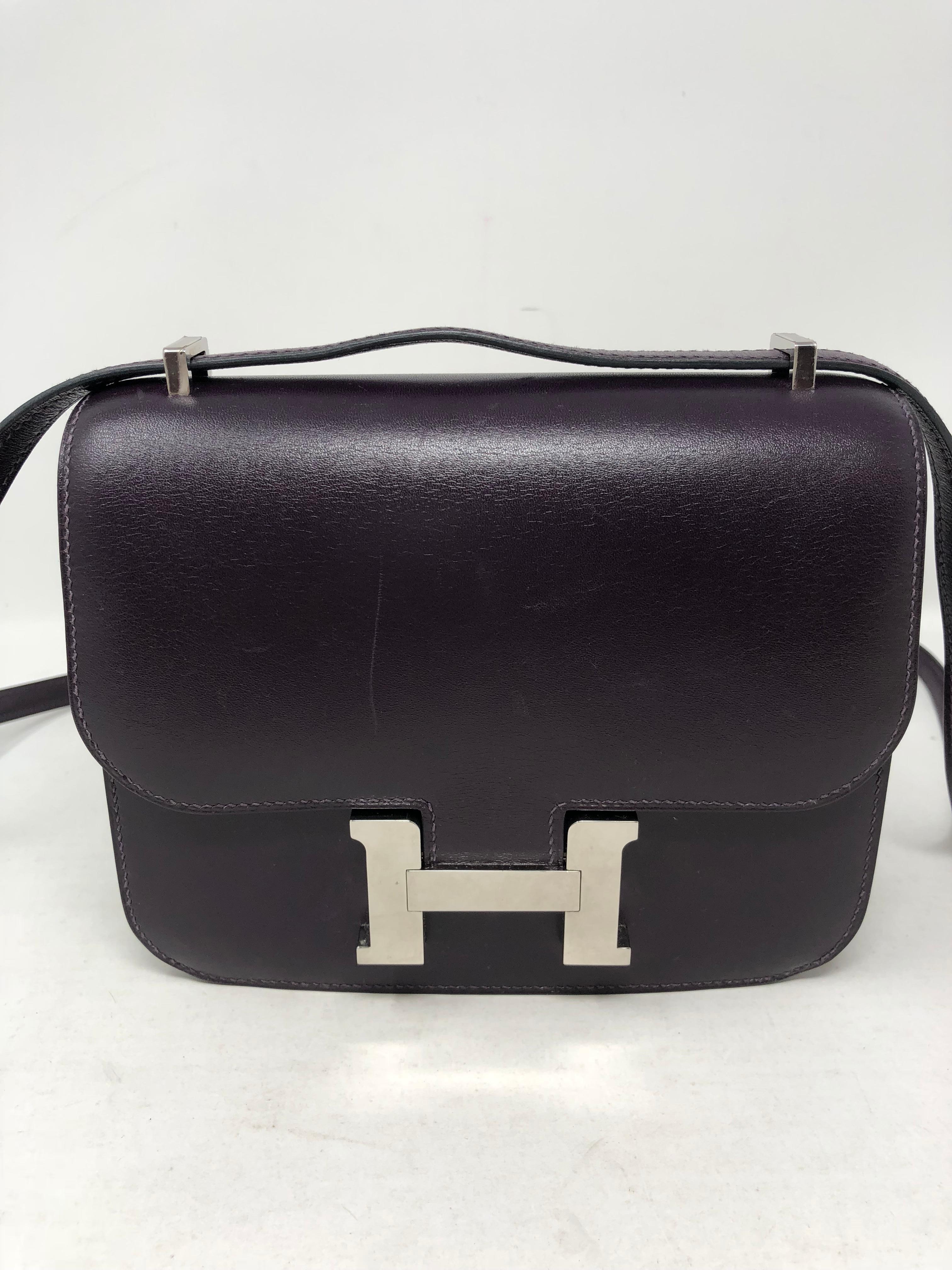 Hermes Mini Constance 18 Purple Bag 2