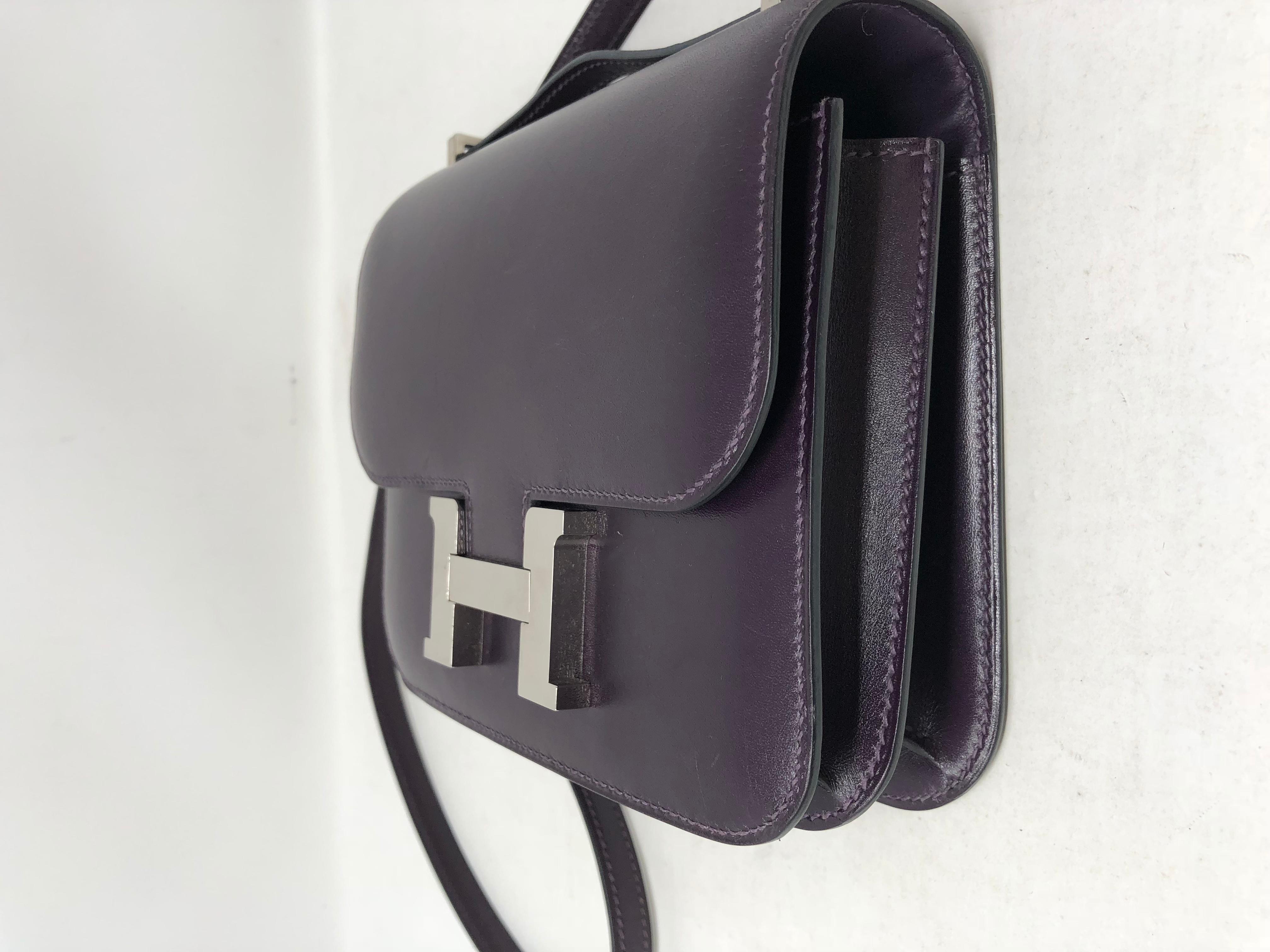 Hermes Mini Constance 18 Purple Bag 6