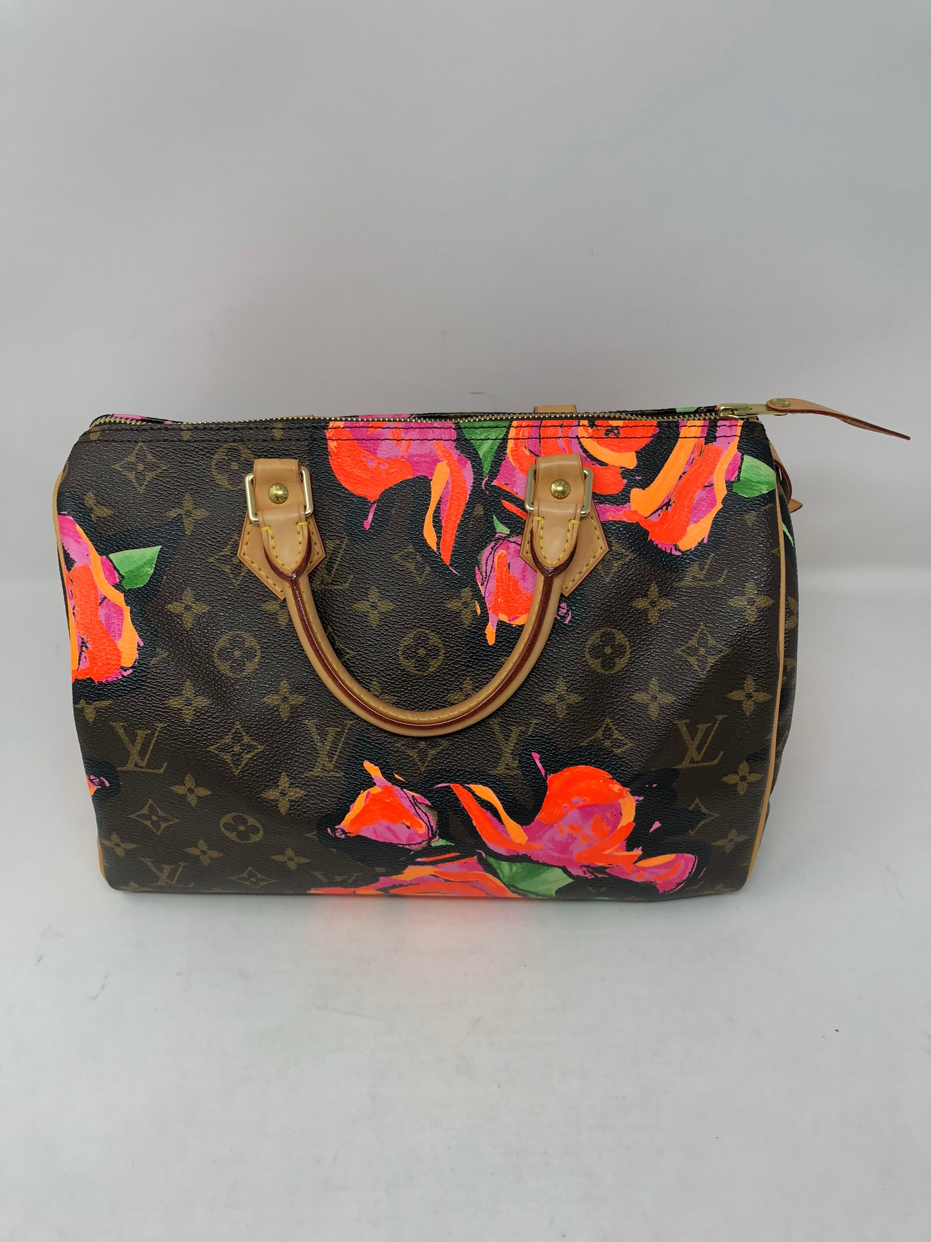 Louis Vuitton Speedy 30 from Stephen Sprouse Roses collection. Rare speedy by iconic designer Stephen Sprouse. Hard to find speedy and in excellent condition. Interior clean too. Guaranteed authentic. 