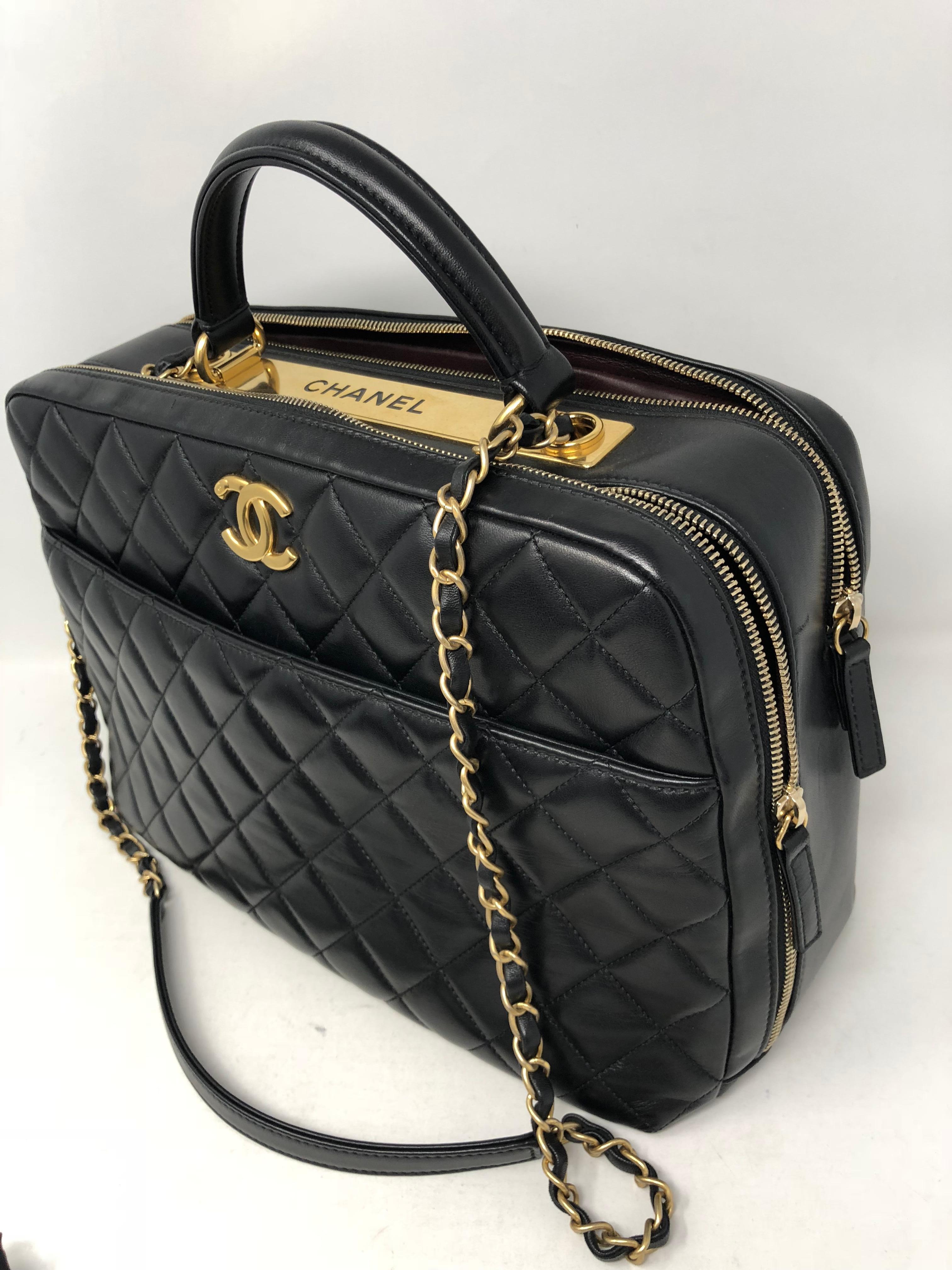 Chanel Black Trendy CC Bowling Bag  2