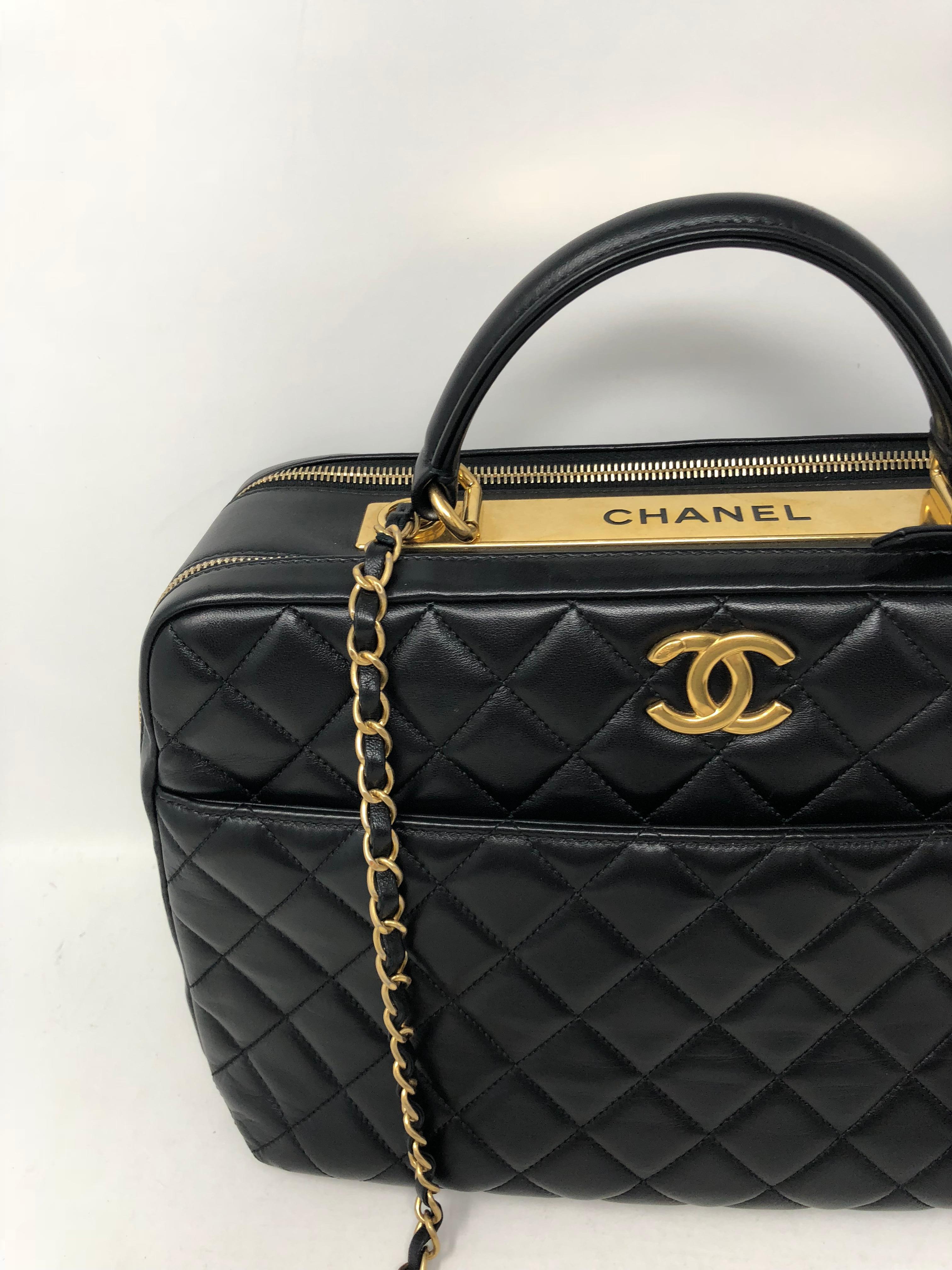 Chanel Black Trendy CC Bowling Bag  1
