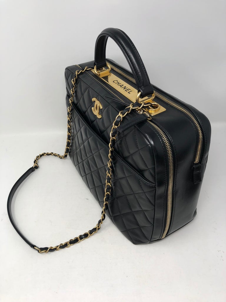 Chanel Black Trendy CC Bowling Bag at 1stDibs