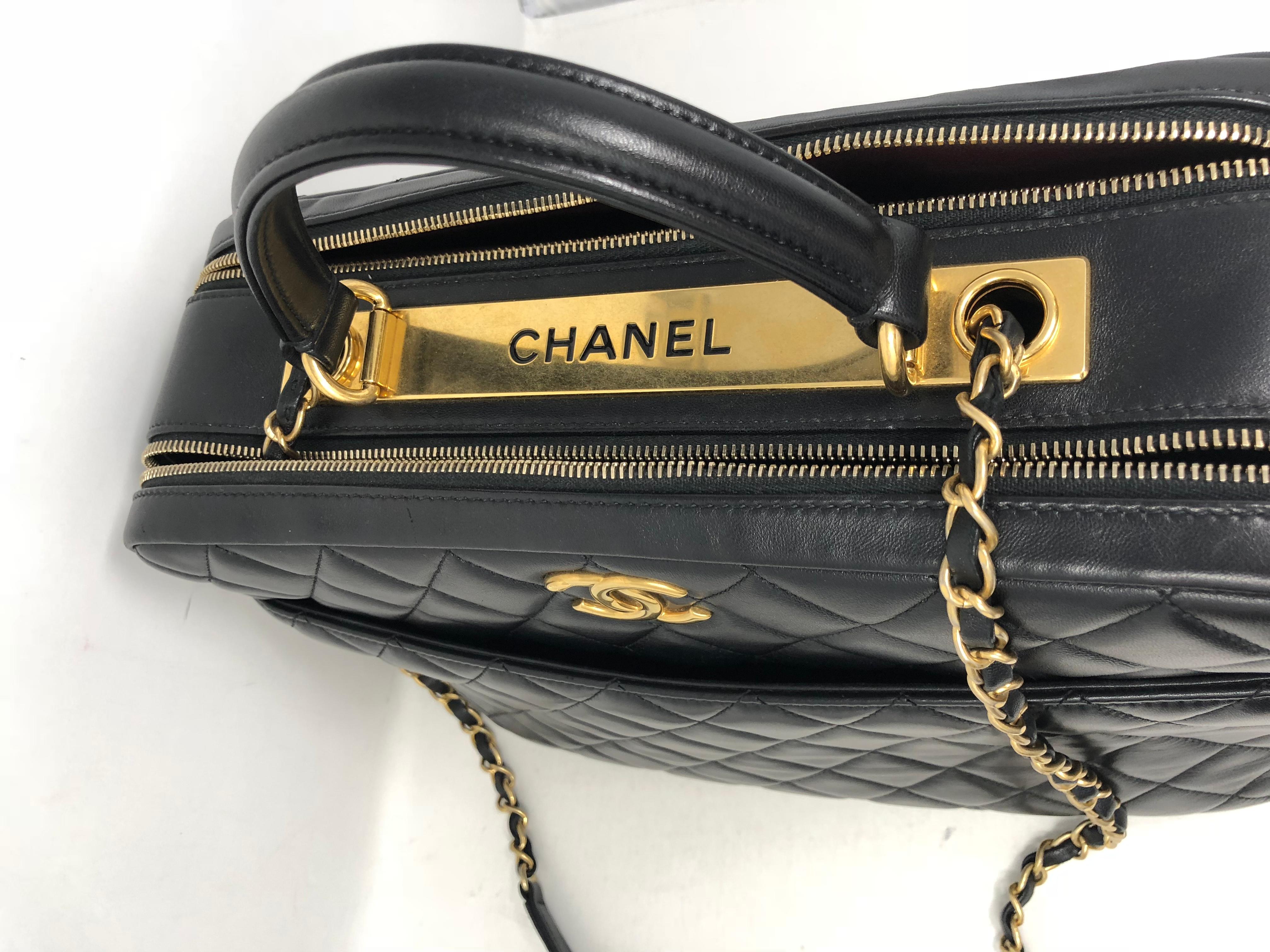 Chanel Black Trendy CC Bowling Bag  3