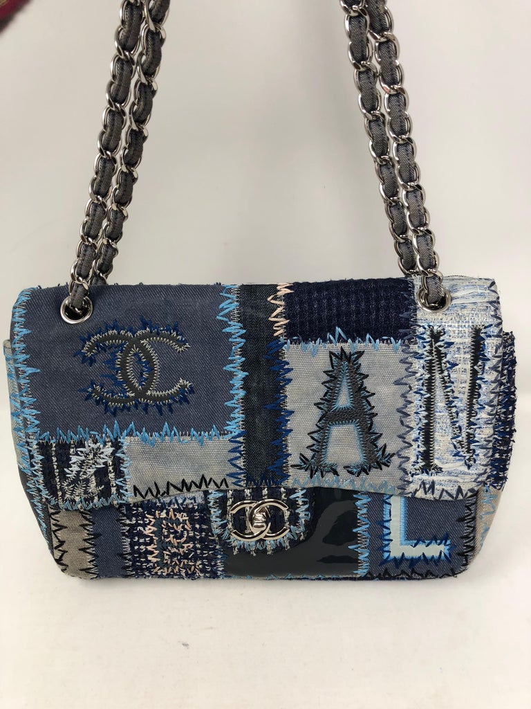 Chanel Denim Patchwork Bag at 1stDibs