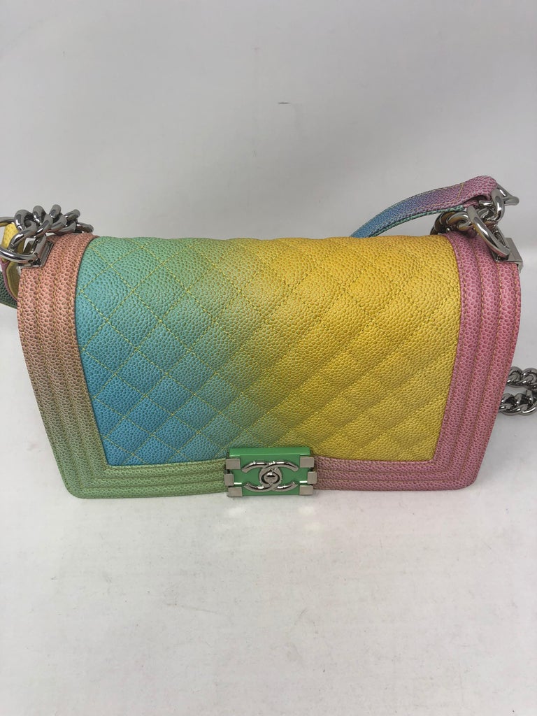 Chanel Rainbow Boy Bag At 1stDibs Chanel Rainbow Bag