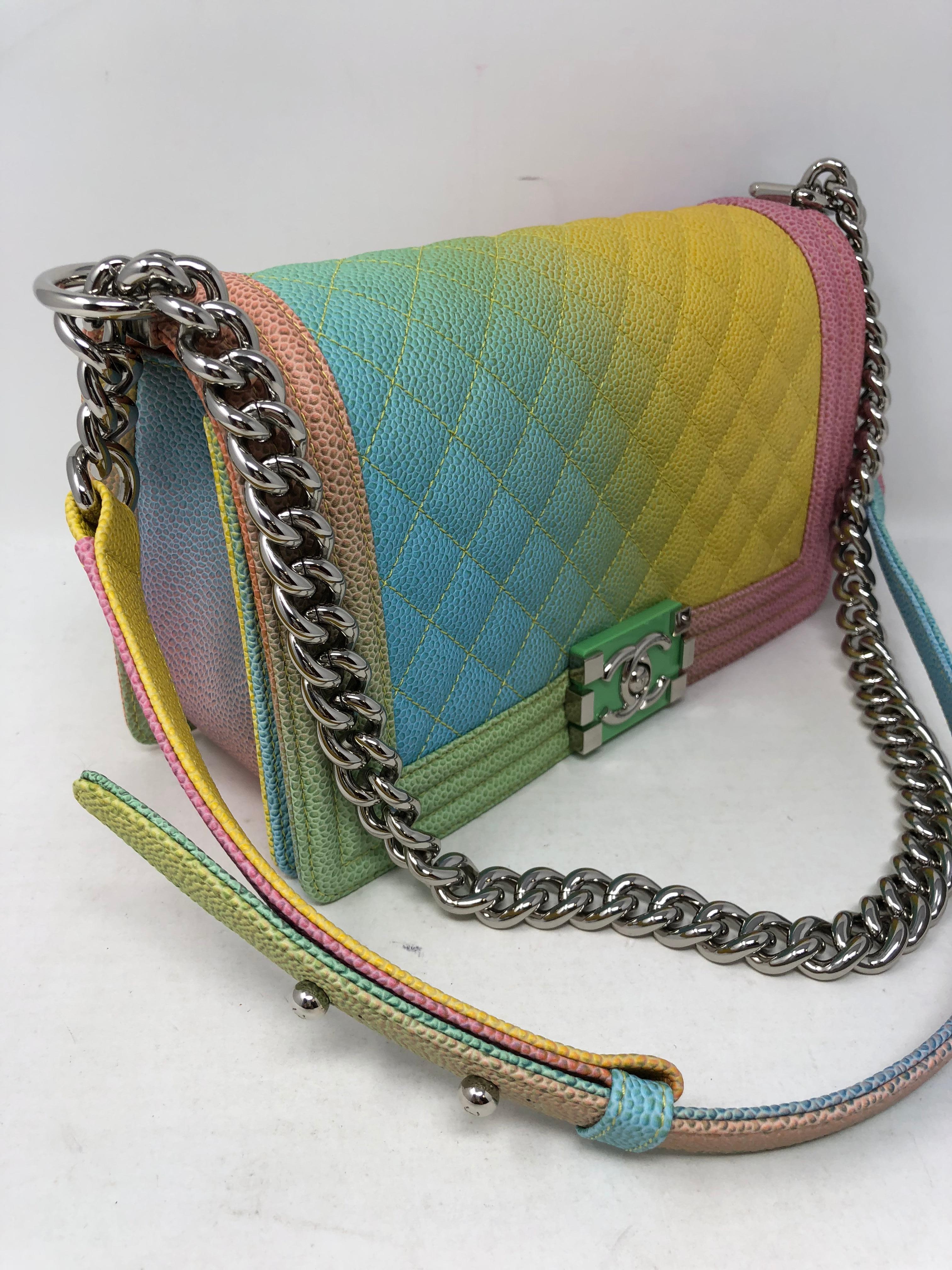 chanel rainbow purse