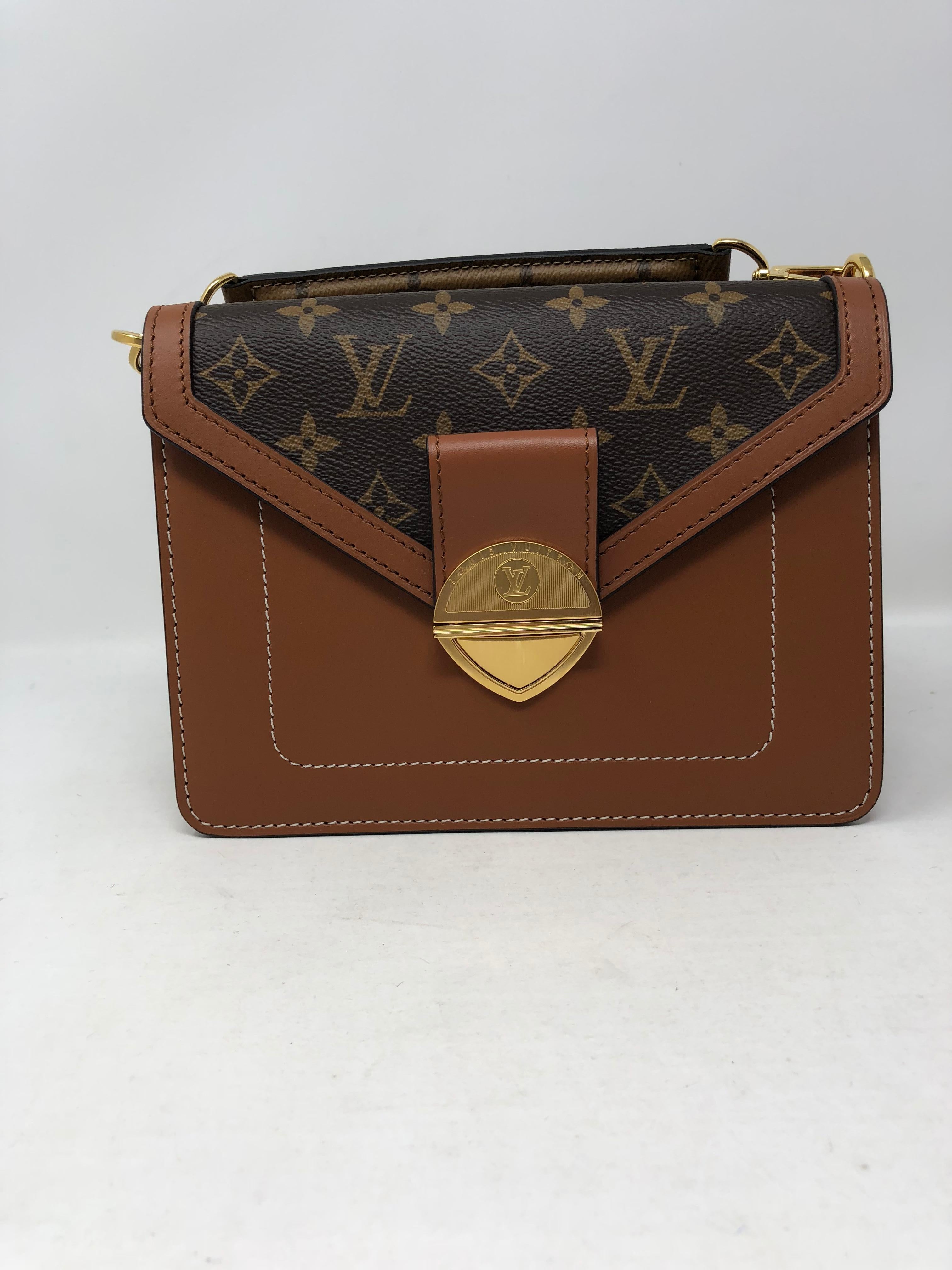 Brown Louis Vuitton Runway 2019 Reverse Handle/ Mono/Leather Bag