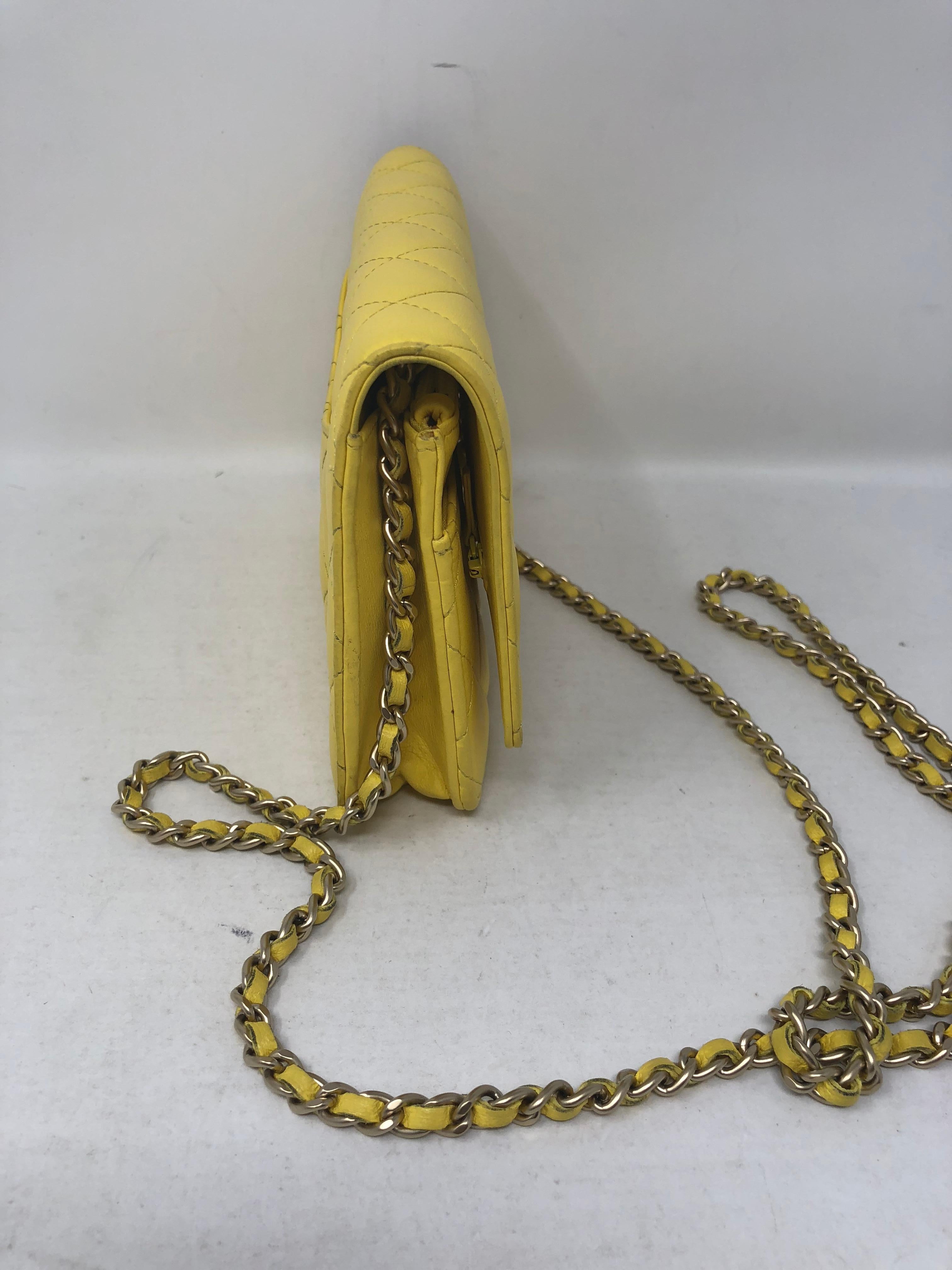 Chanel Yellow Wallet on Chain 1