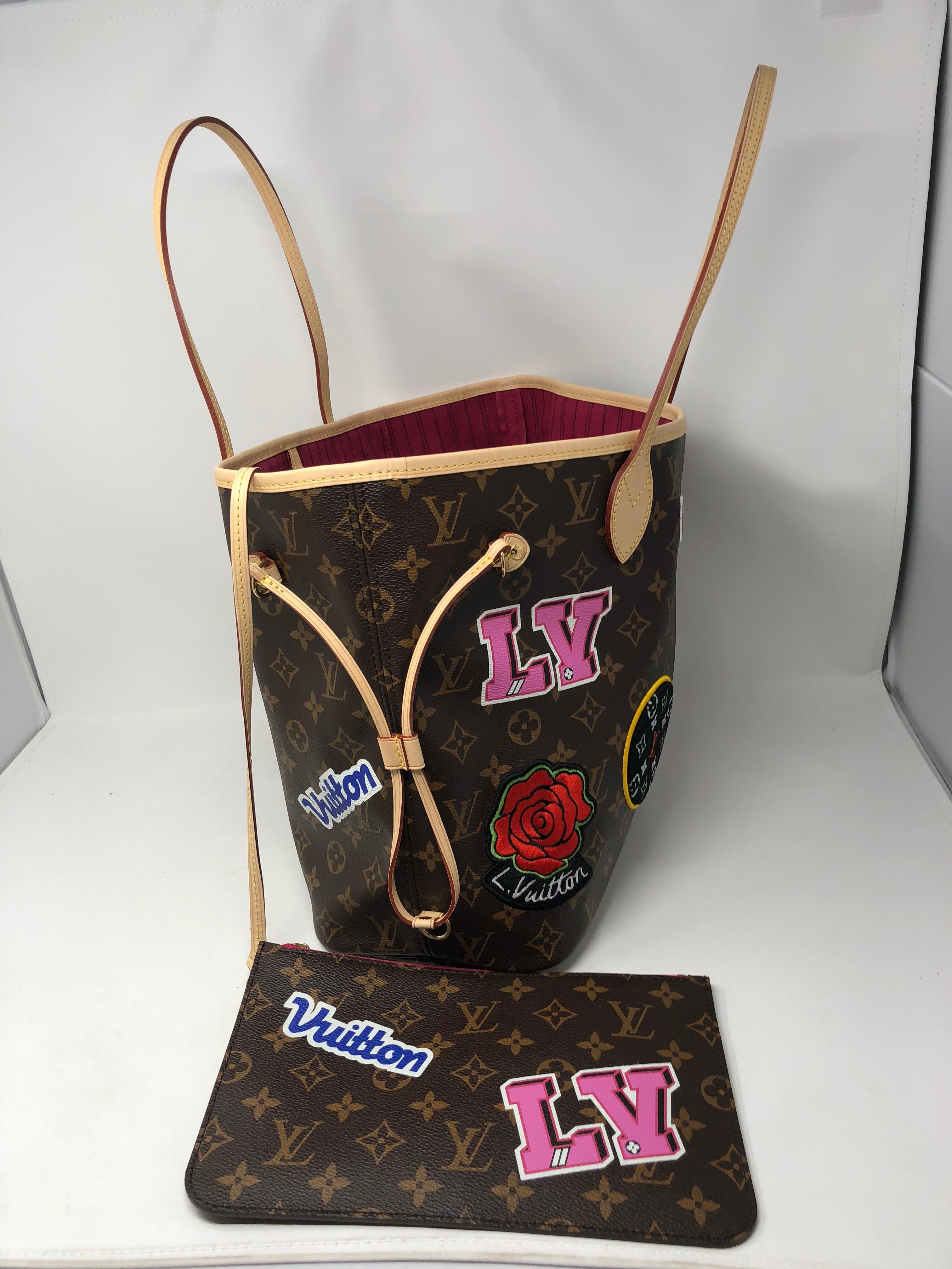 Women's or Men's Louis Vuitton Neverfull The Patches Collection 2018