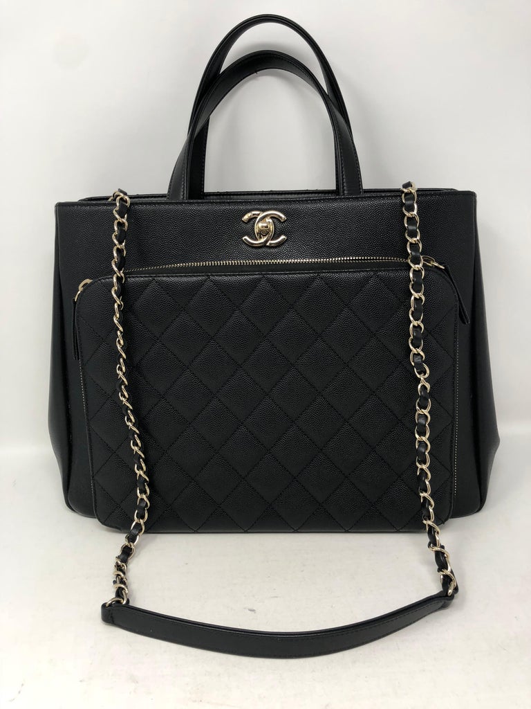 Chanel Black Affinity Bag at 1stDibs | chanel affinity bag, chanel work bag