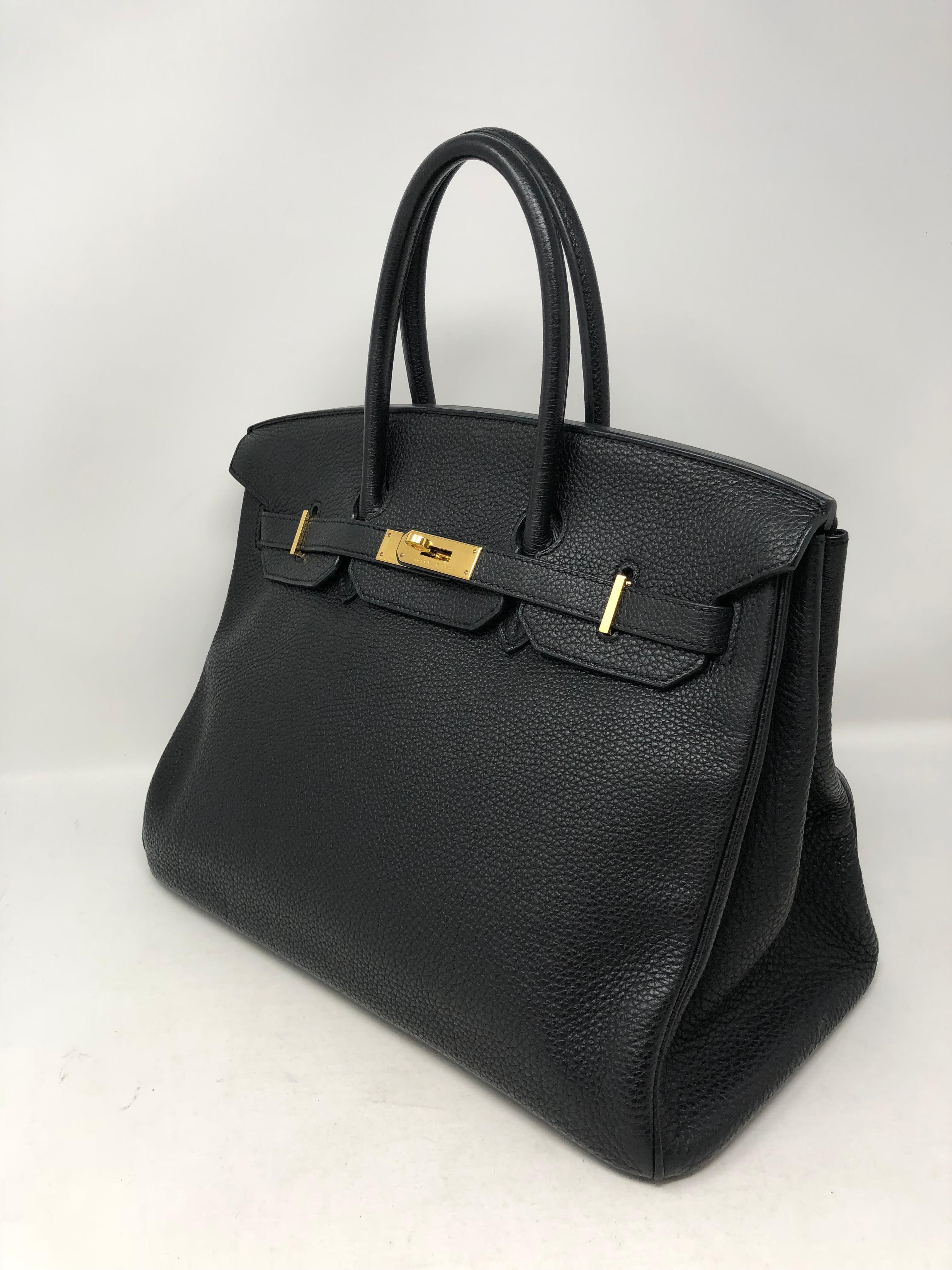 Hermes Birkin Black 35  In Good Condition In Athens, GA